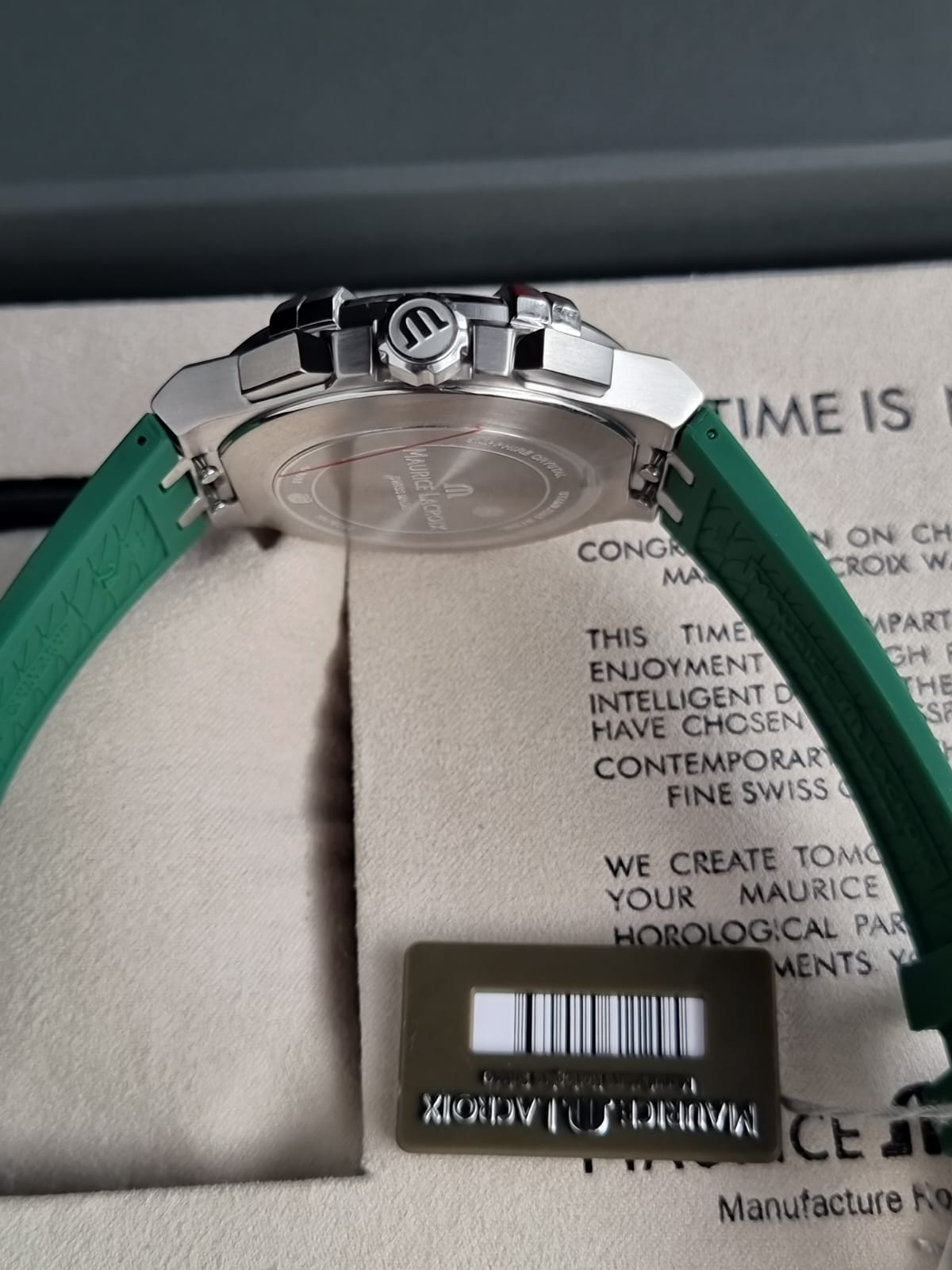 Maurice Lacroix Aikon Quartz Chronograph Green AI1018-SS000-630-5