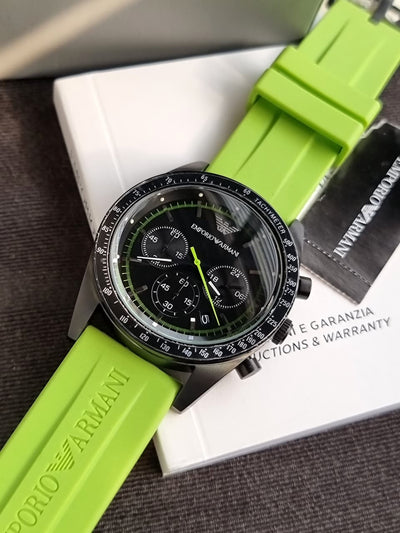 Emporio Armani Chronograph Black Dial Men's Watch - AR6114