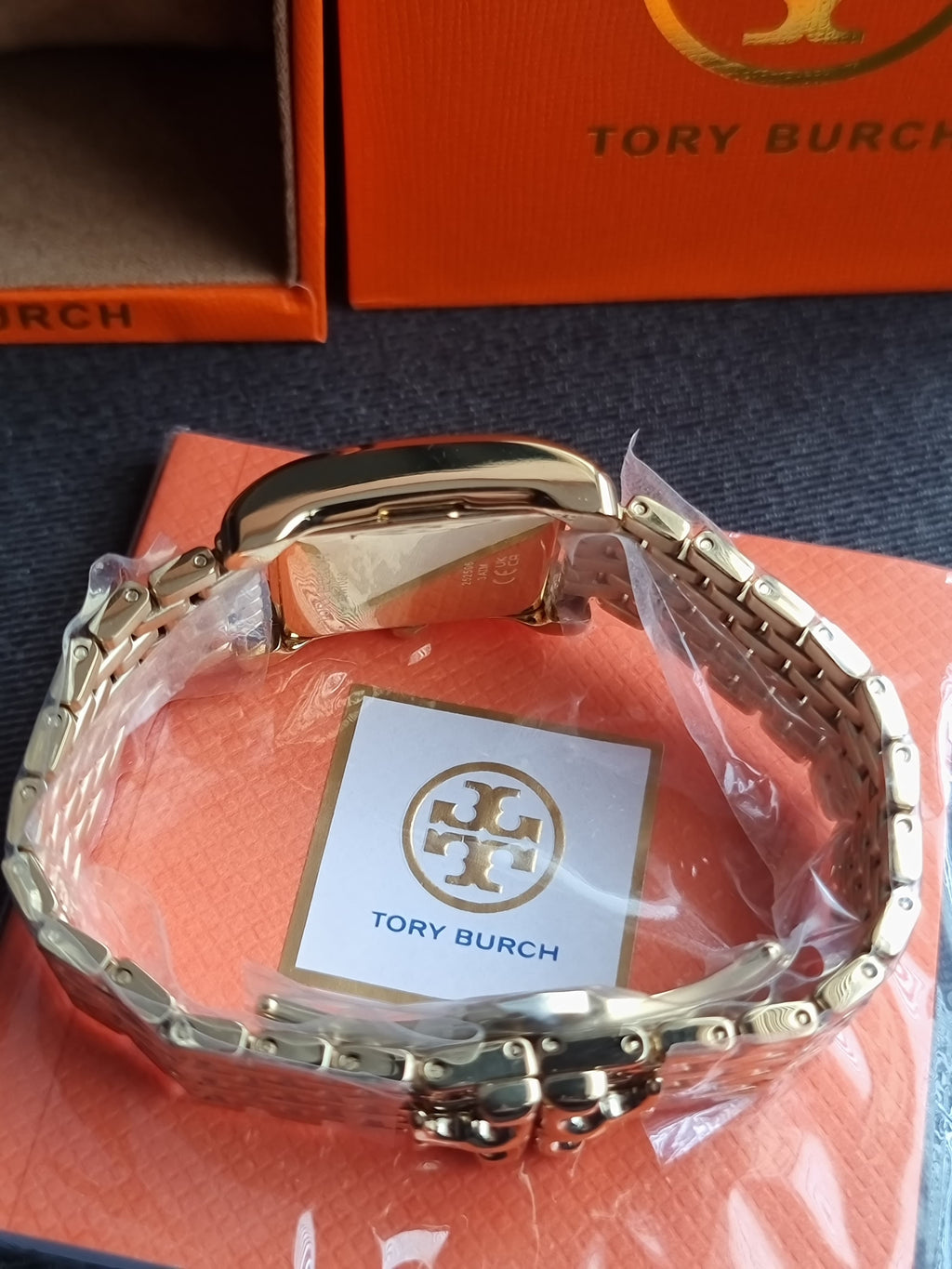 Tory Burch Eleanor White Dial Gold Steel Strap Watch for Women - TBW1060