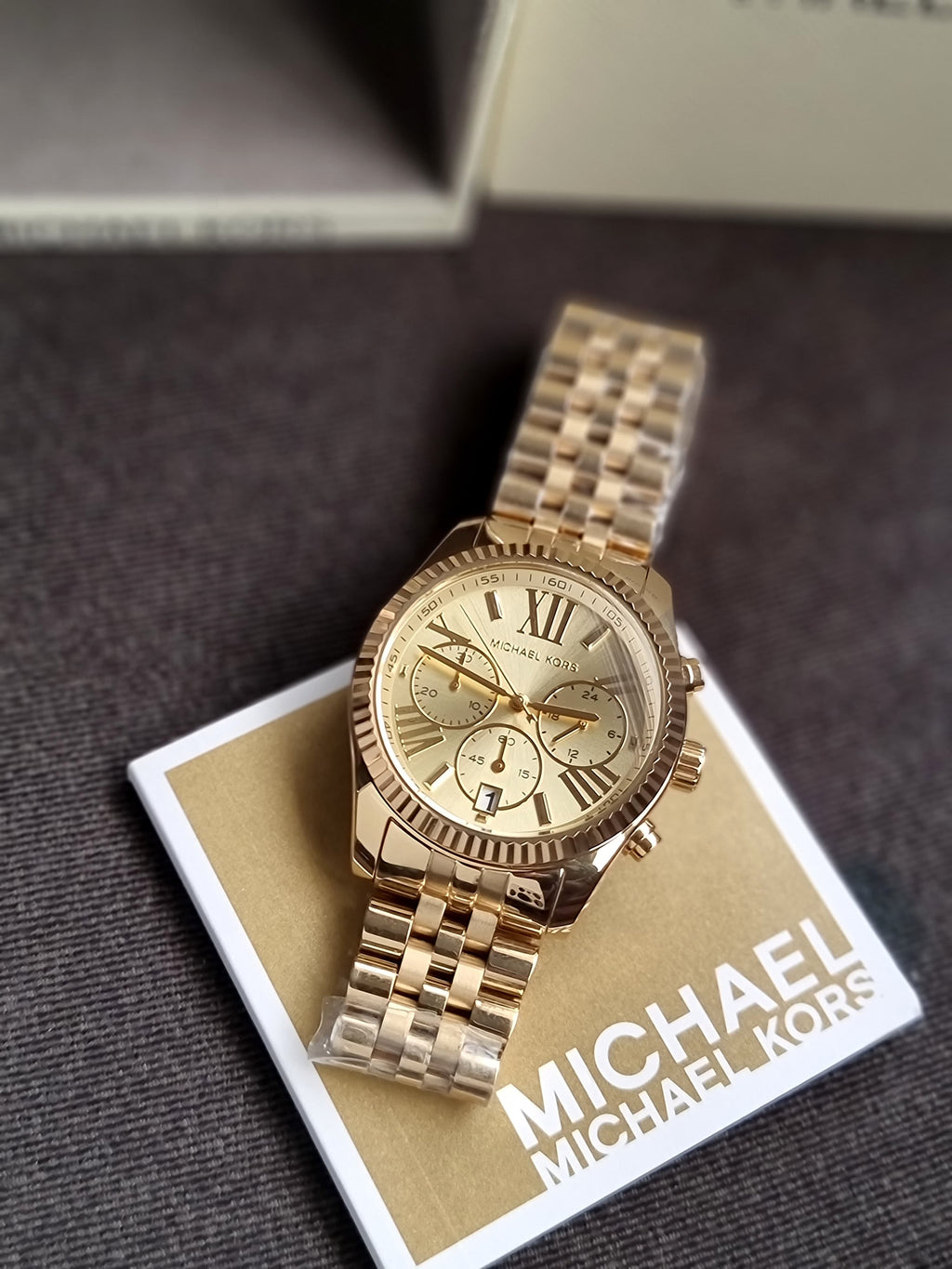 Michael Kors
lexington chronograph champagne dial ladies watch mk5556