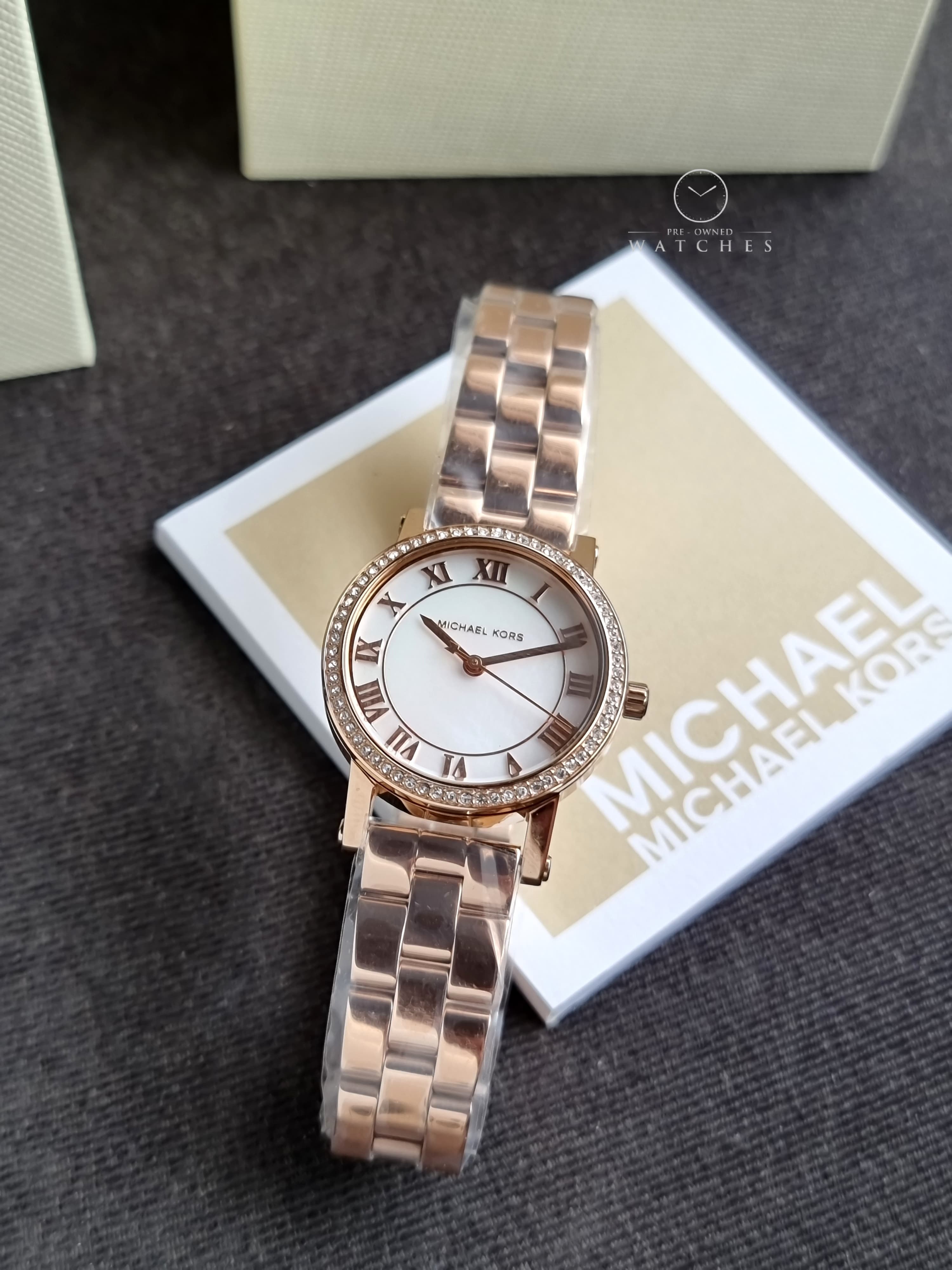 Michael Kors Women's Norie Three-Hand Rose Gold Stainless Steel Watch mk3558