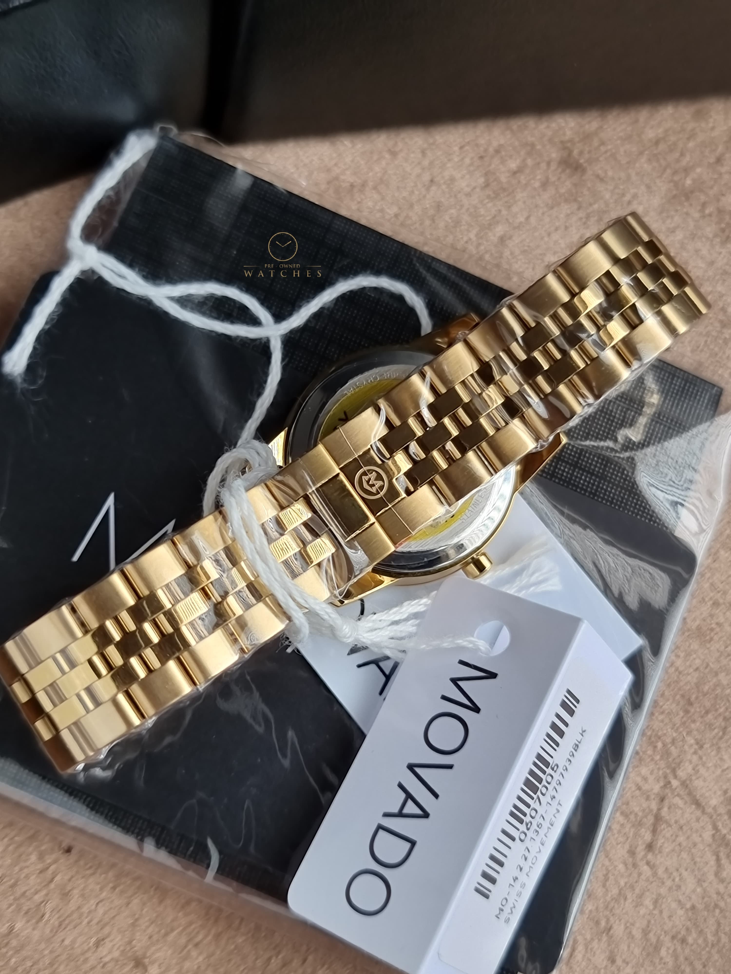 Movado Museum Classic 28mm Gold PVD Stainless Steel Bracelet Swiss Quartz Women's Watch 0607005