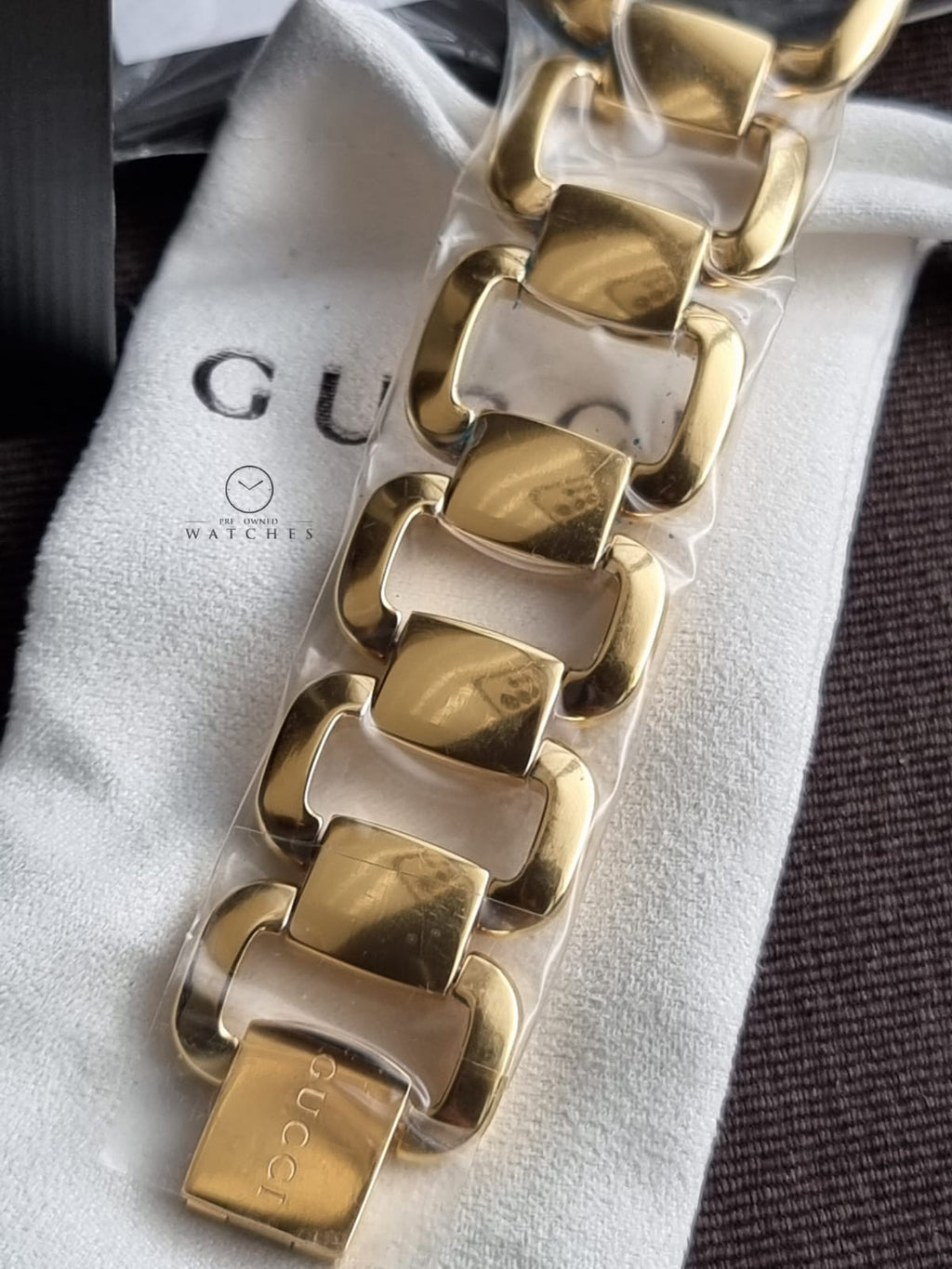 Gucci Women’s Quartz Gold Stainless Steel Light Brown Dial 32mm Watch YA125408