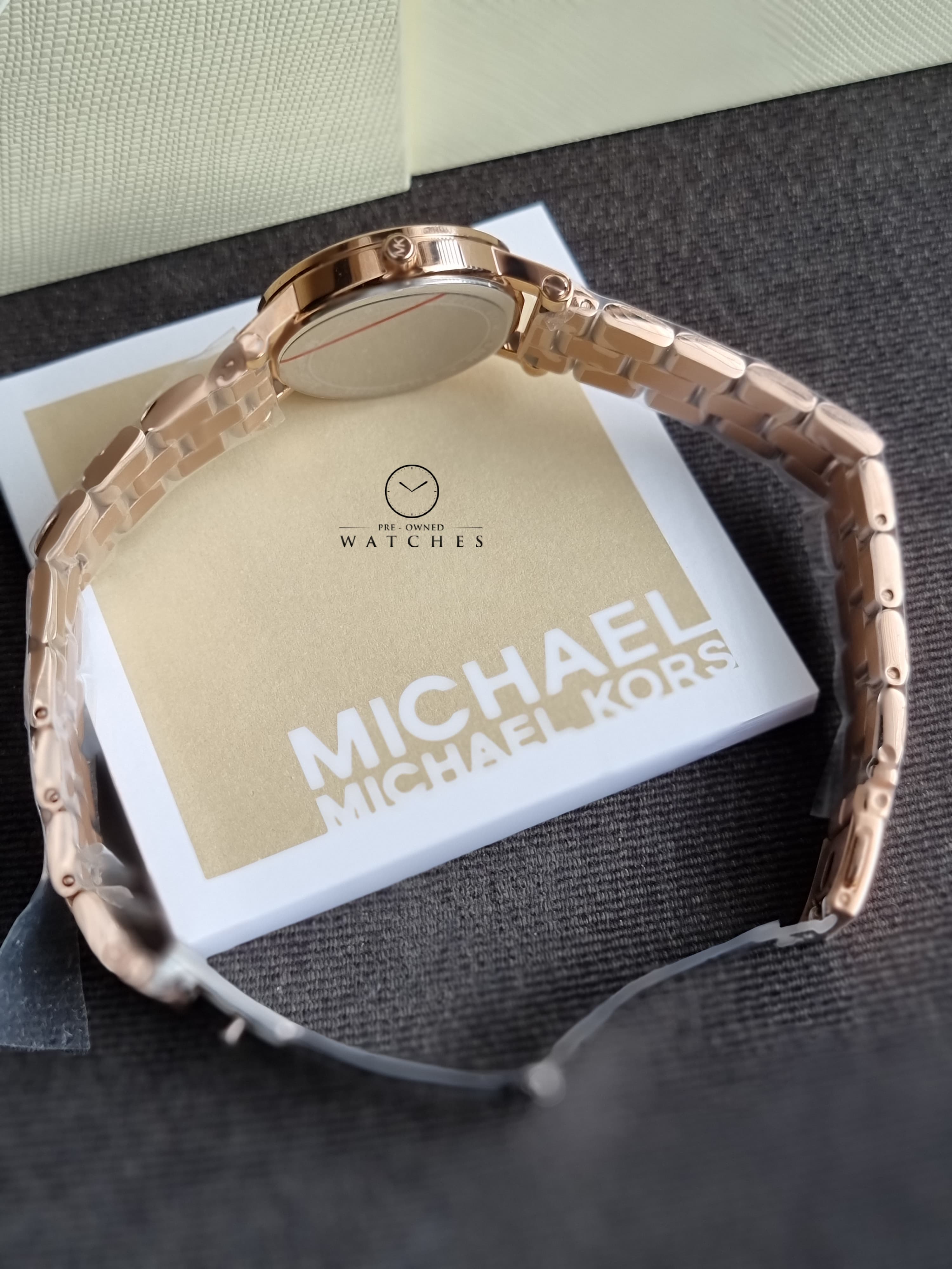 Michael Kors Women's Norie Three-Hand Rose Gold Stainless Steel Watch mk3558