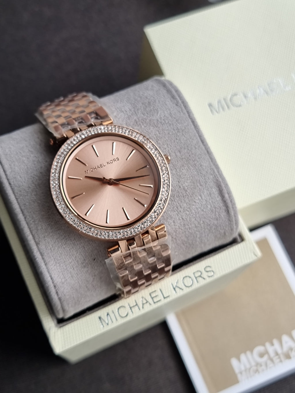 Michael Kors Women’s Quartz Stainless Steel Rose Gold Dial 39mm Watch MK3192