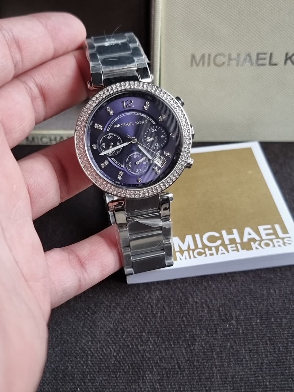 Michael Kors Women’s Quartz Stainless Steel Blue Dial 39mm Watch Mk6117