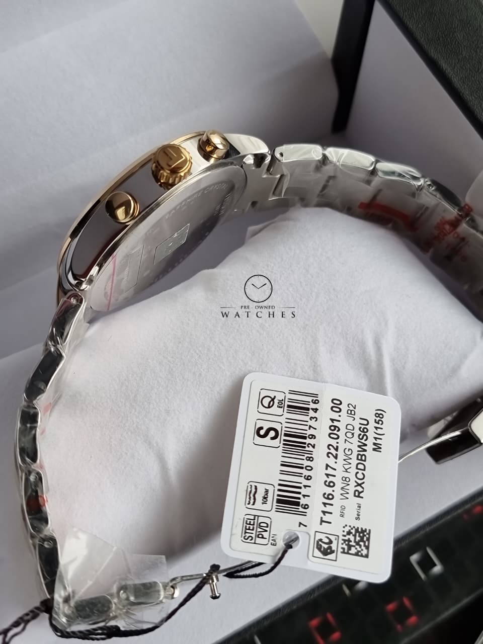 Tissot XL Classic Two-tone Stainless Steel Green Dial Chronograph Quartz Watch for Men's - T116.617.22.091.00