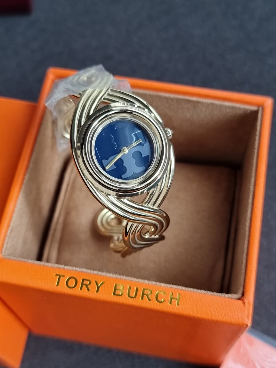 Tory Burch The Miller Braided Gold-Tone Bracelet Watch 28mm TBW6213