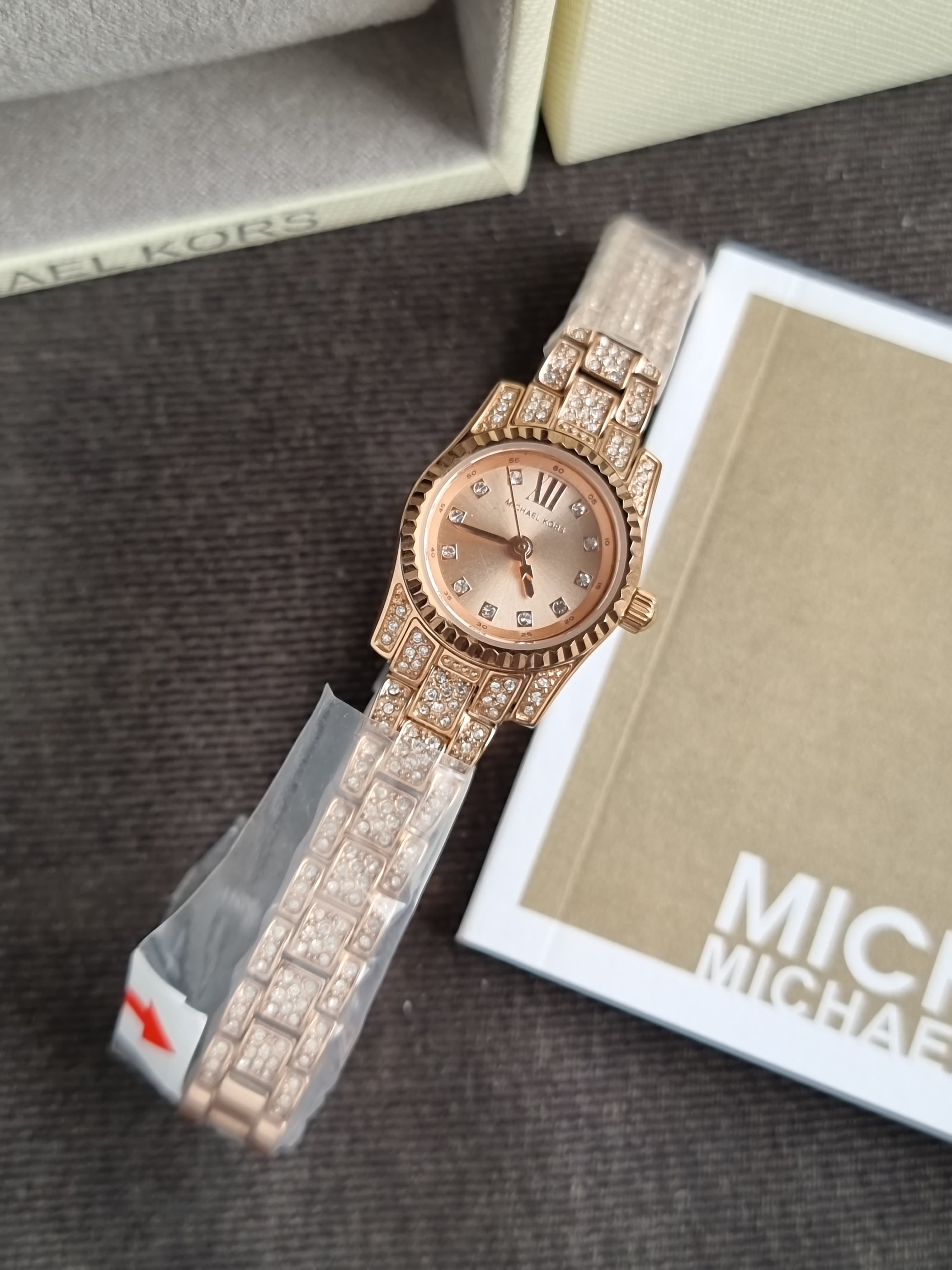 Michael Kors Lexington 19mm Rose Gold Tone Analogue Watch MK4863