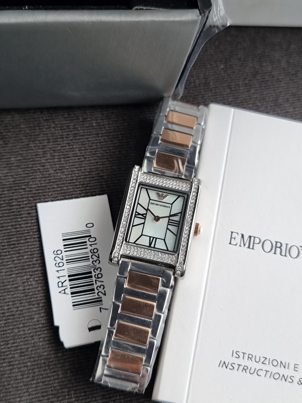Emporio Armani Two Tone Analogue Watch AR11626