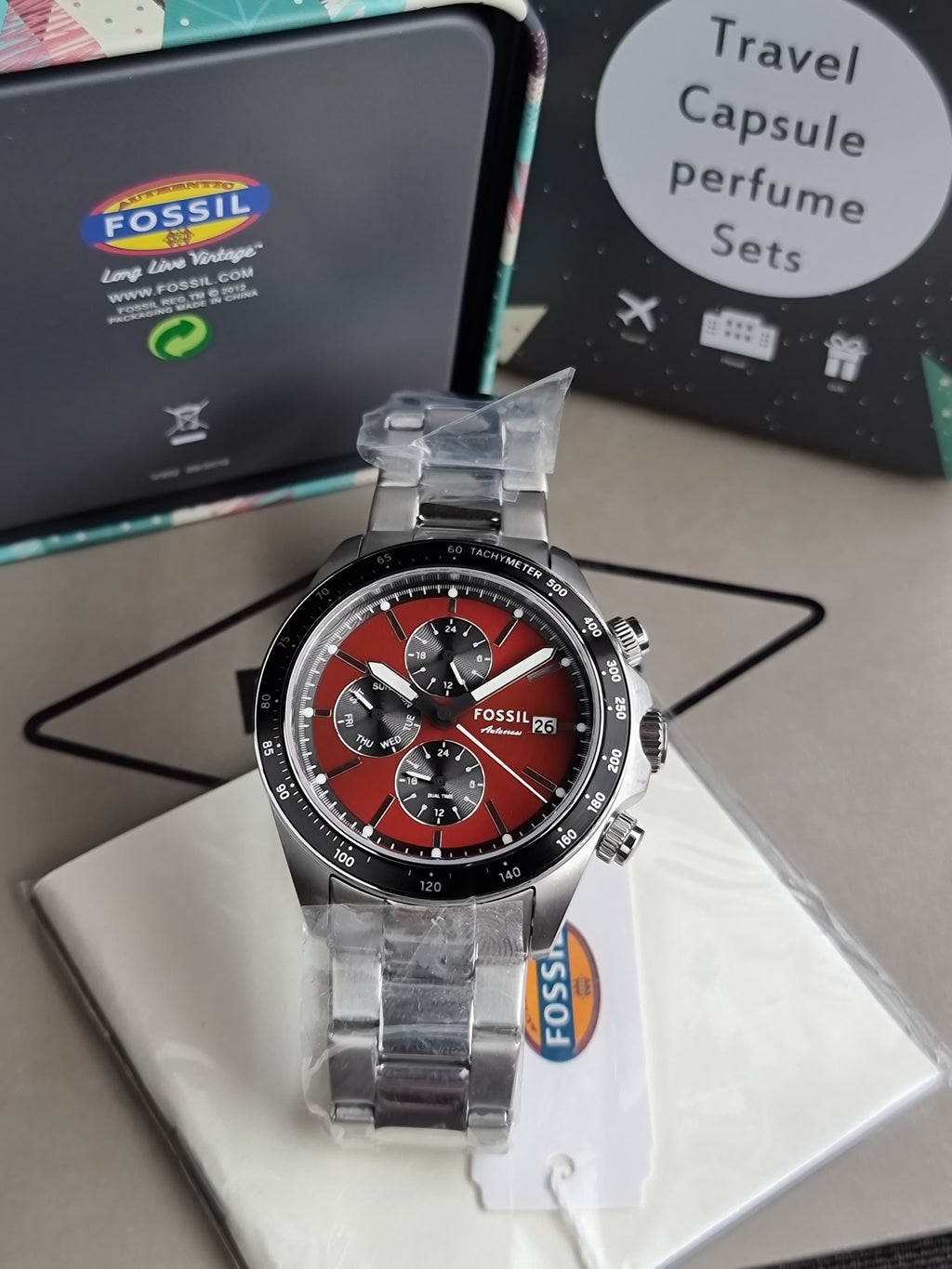 Fossil Men's Autocross 42mm Quartz Watch BQ2895