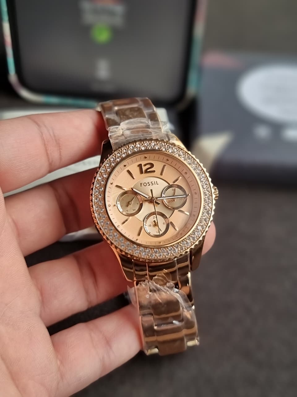 Fossil Stella Quartz Stainless Steel Multifunction Women's Watch - ES3590