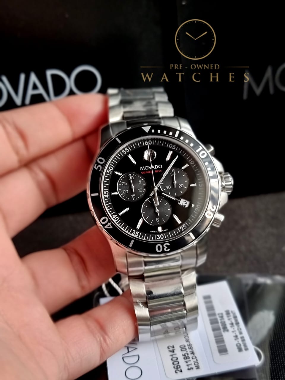 Movado Series 800 Men's Watch 42mm Stainless Steel 2600142