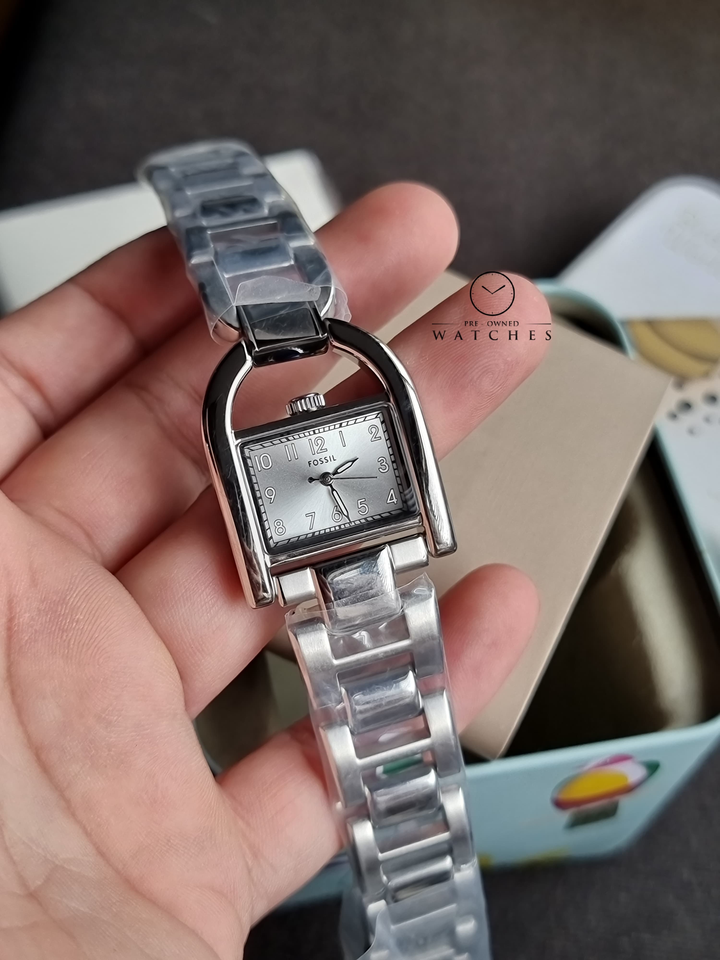 Fossil Harwell Stainless Steel Silver Dial Women’s Watch ES5326