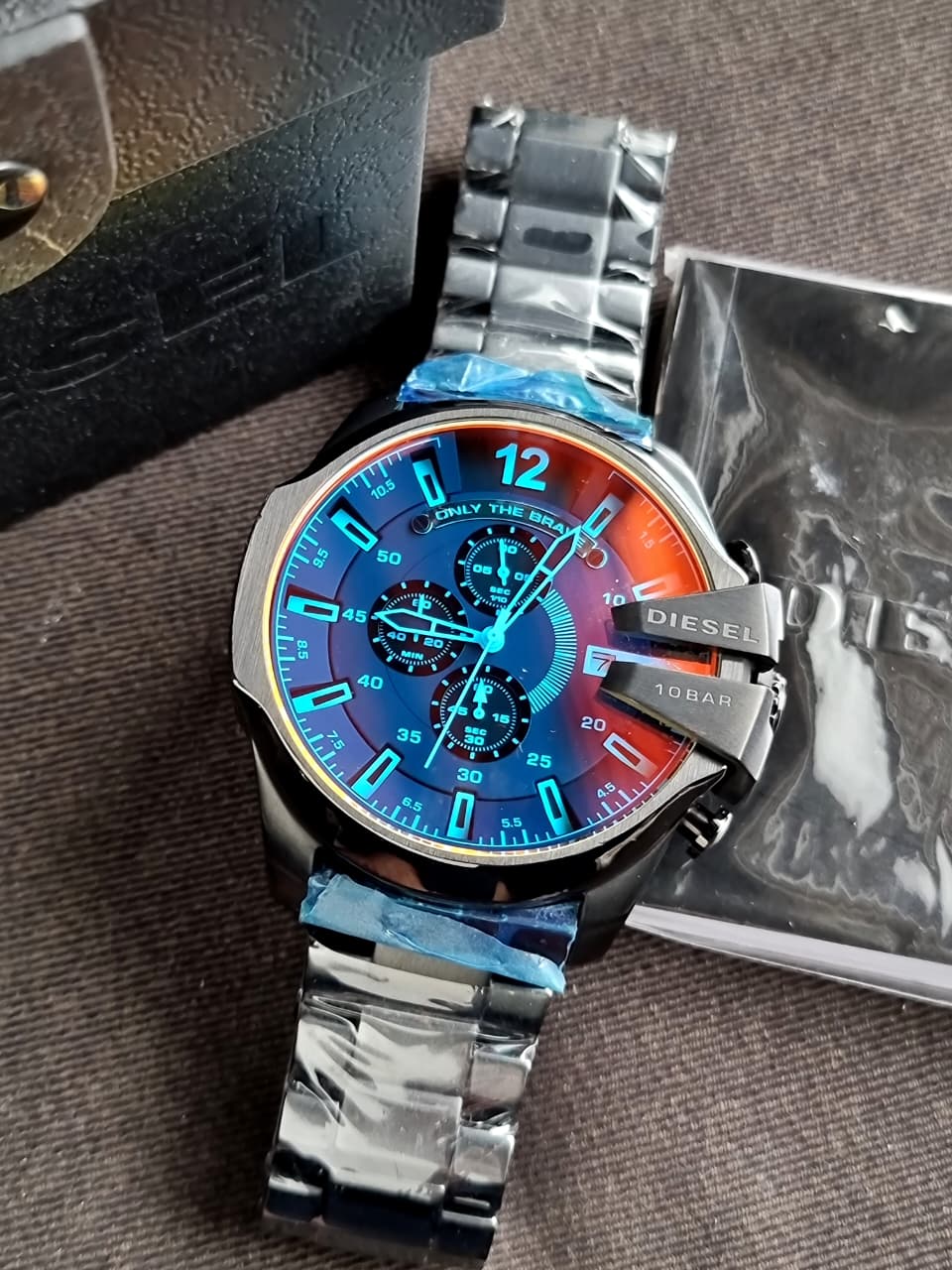 Diesel Black Stainless Steel Black Dial Quartz Watch for Gents - DZ4318