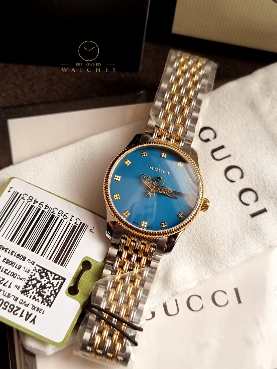 Gucci
G-Timeless Quartz Blue Dial Ladies Watch
YA1265029