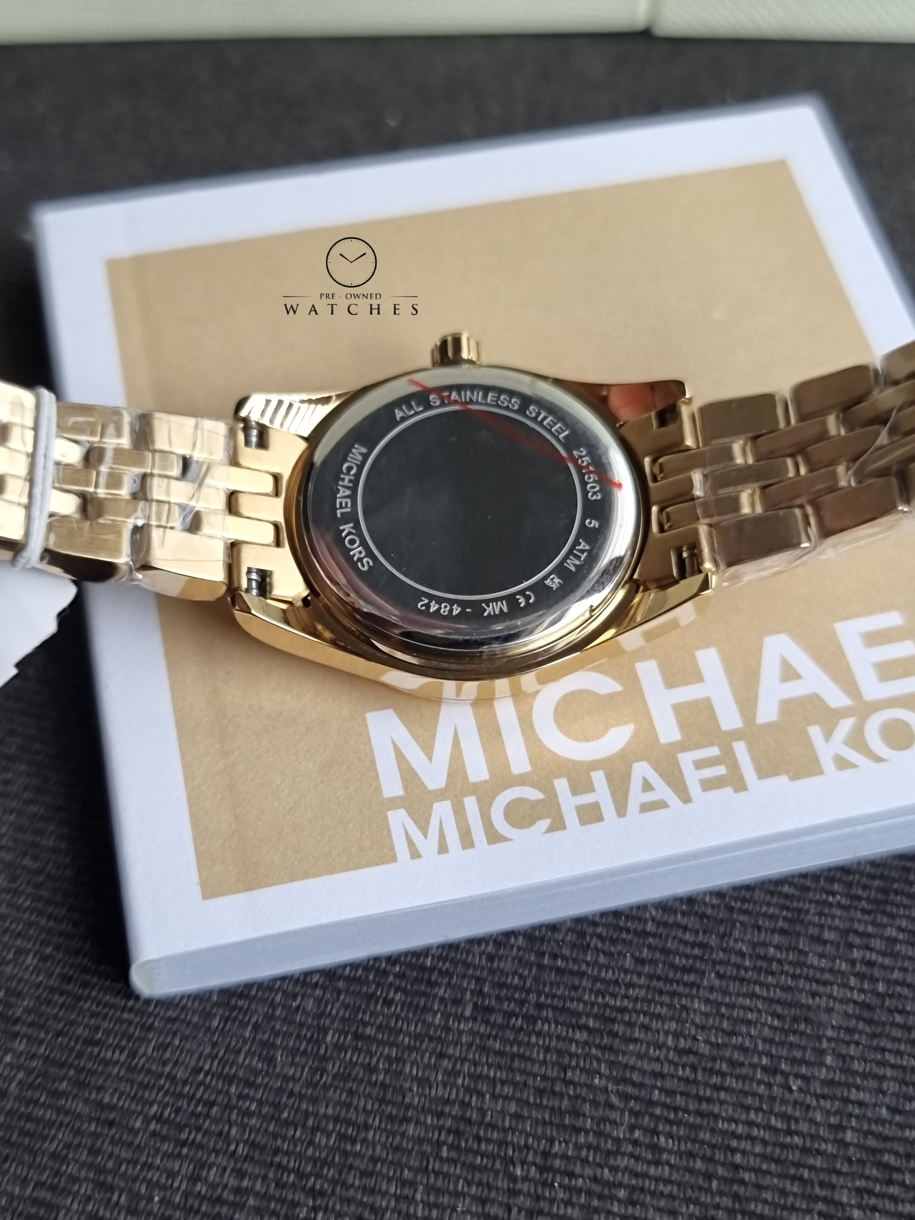 Michael Kors Stainless Steel Analog Green Dial Women's Watch Mk4842