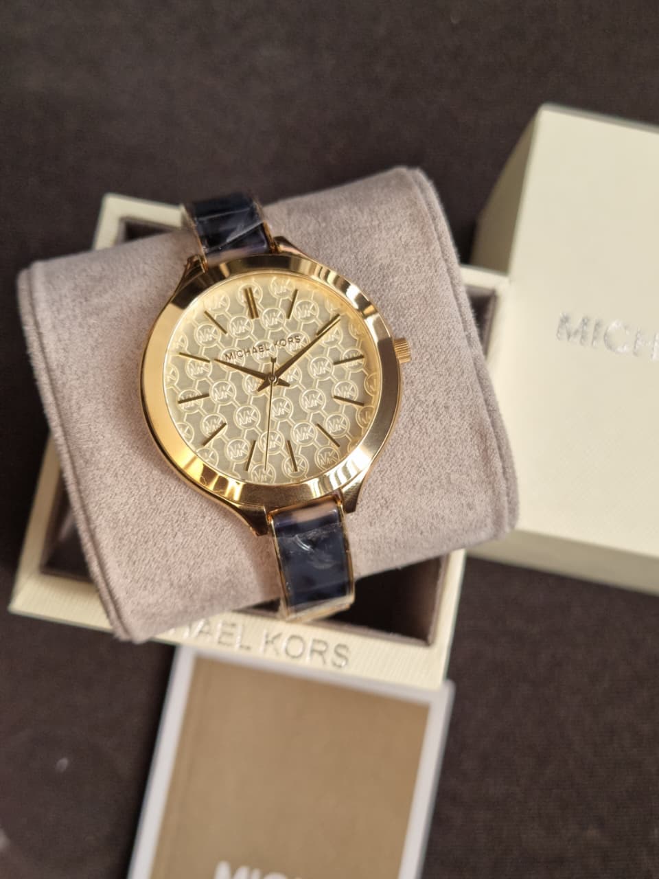 Michael Kors MK4309 Women's Runway Quartz Gold Dial Watch