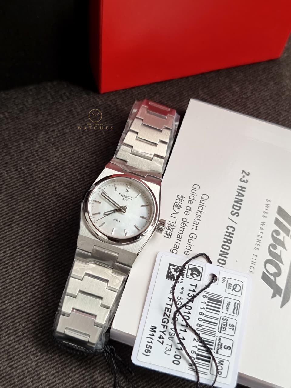 Tissot
Ladies T-Classic PRX Mother of Pearl Dial Watch
T137.010.11.111.00