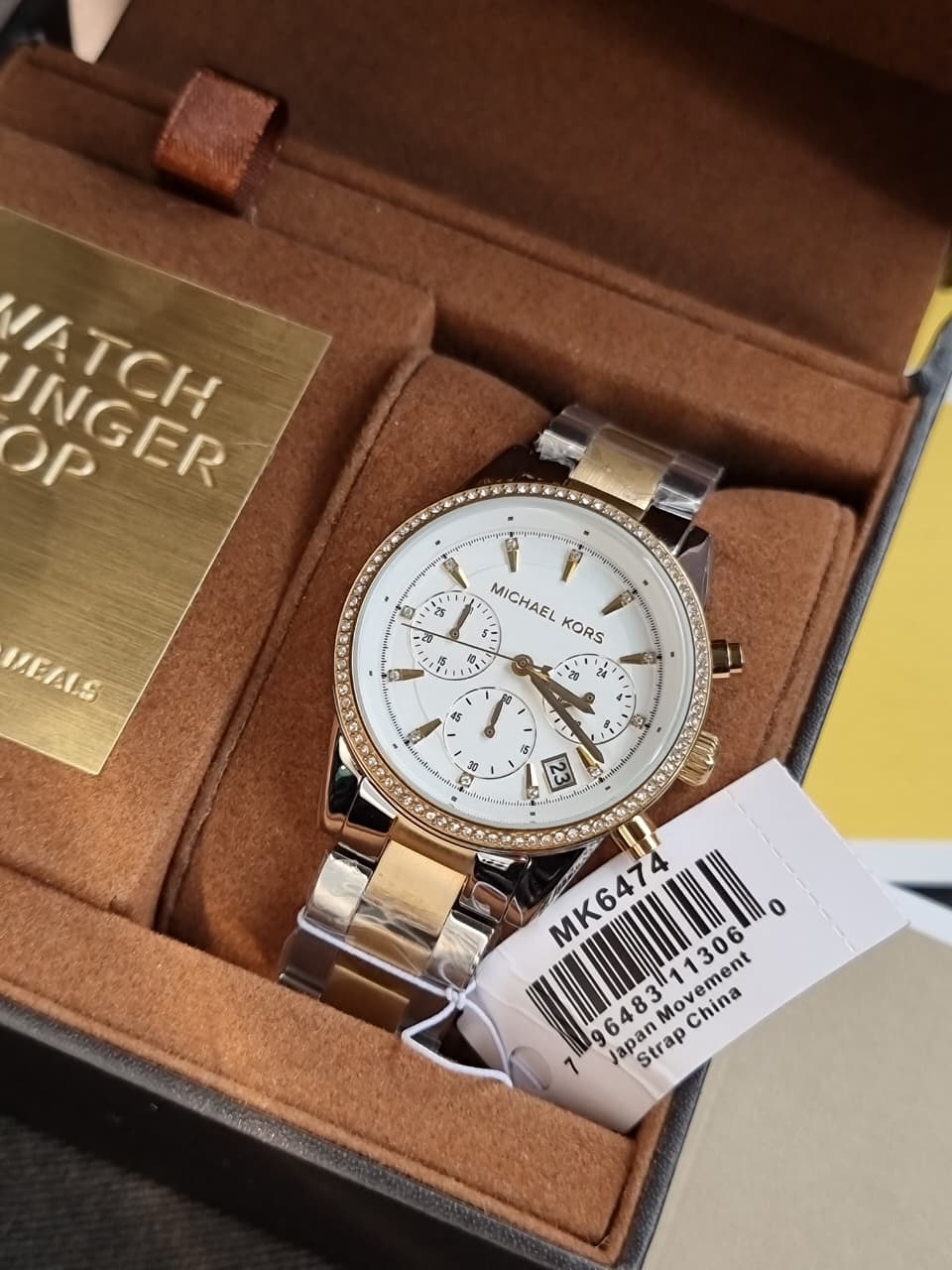 MICHAEL KORS Ritz Chronograph Crystal White Dial Ladies Watch MK6474