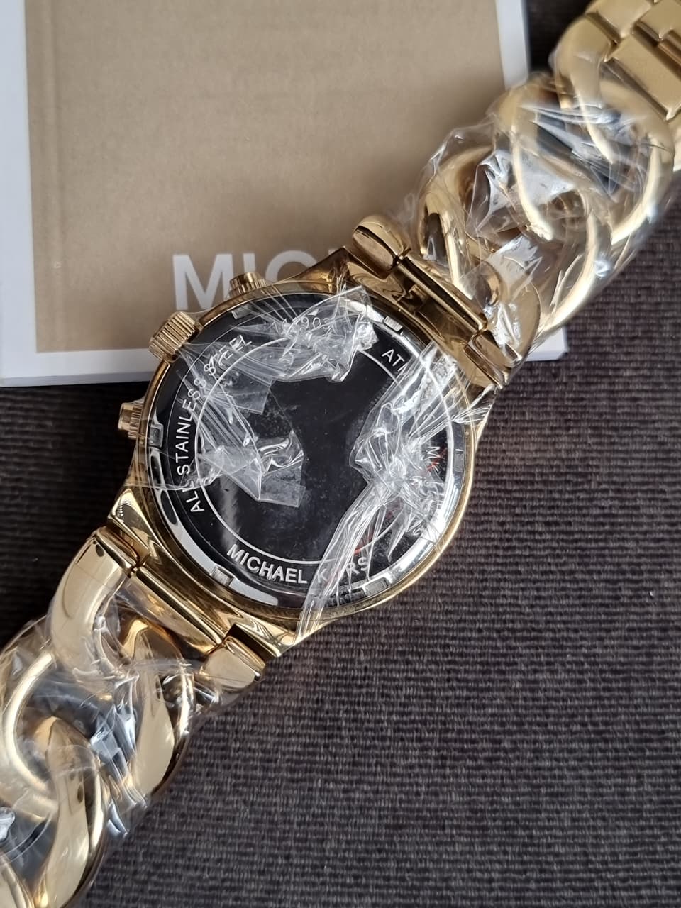 Michael Kors Women’s Quartz Stainless Steel Gold Dial 38mm Watch MK3131