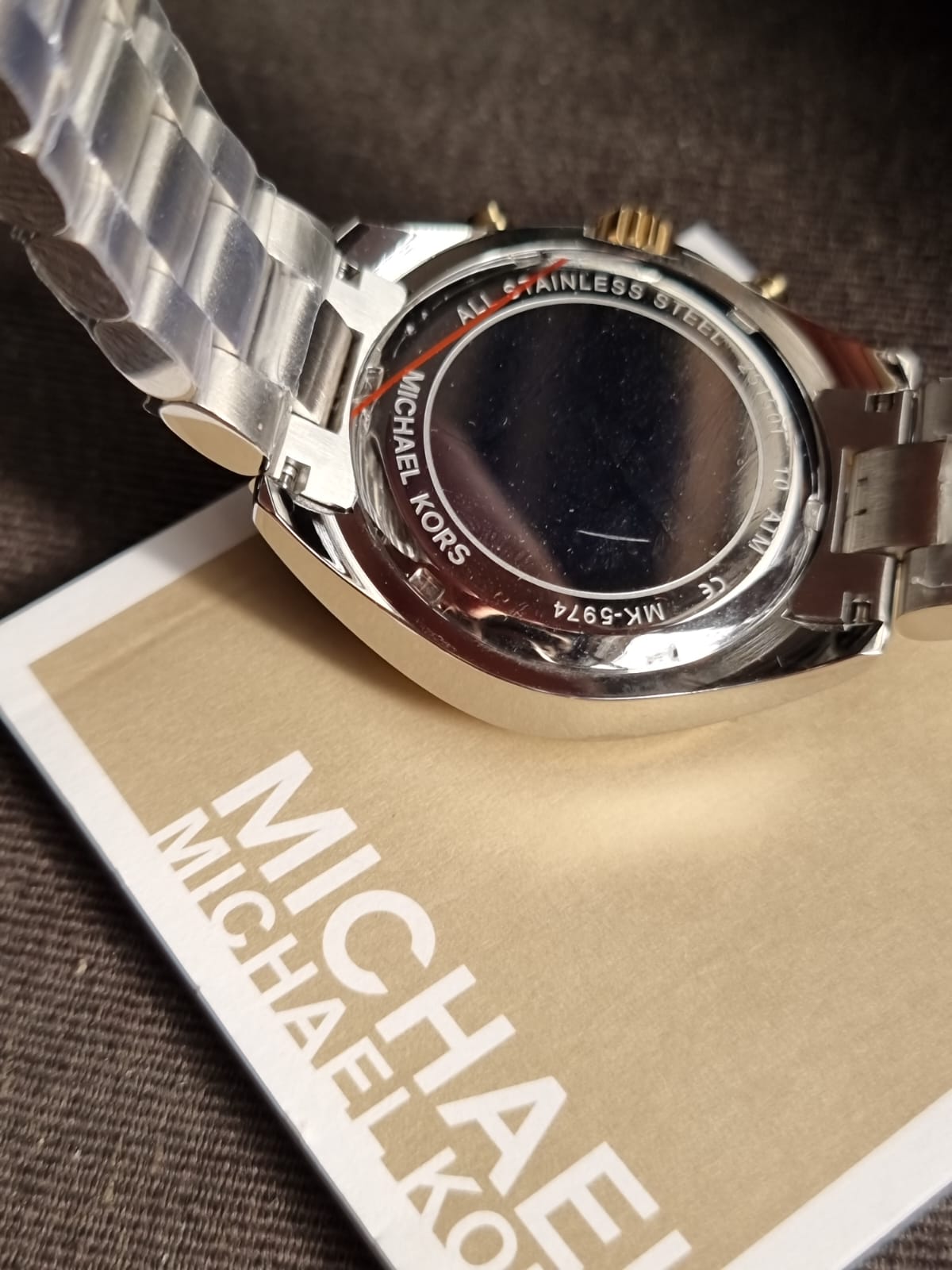 Michael Kors Women’s Quartz Stainless Steel White Dial 36mm Watch MK5974