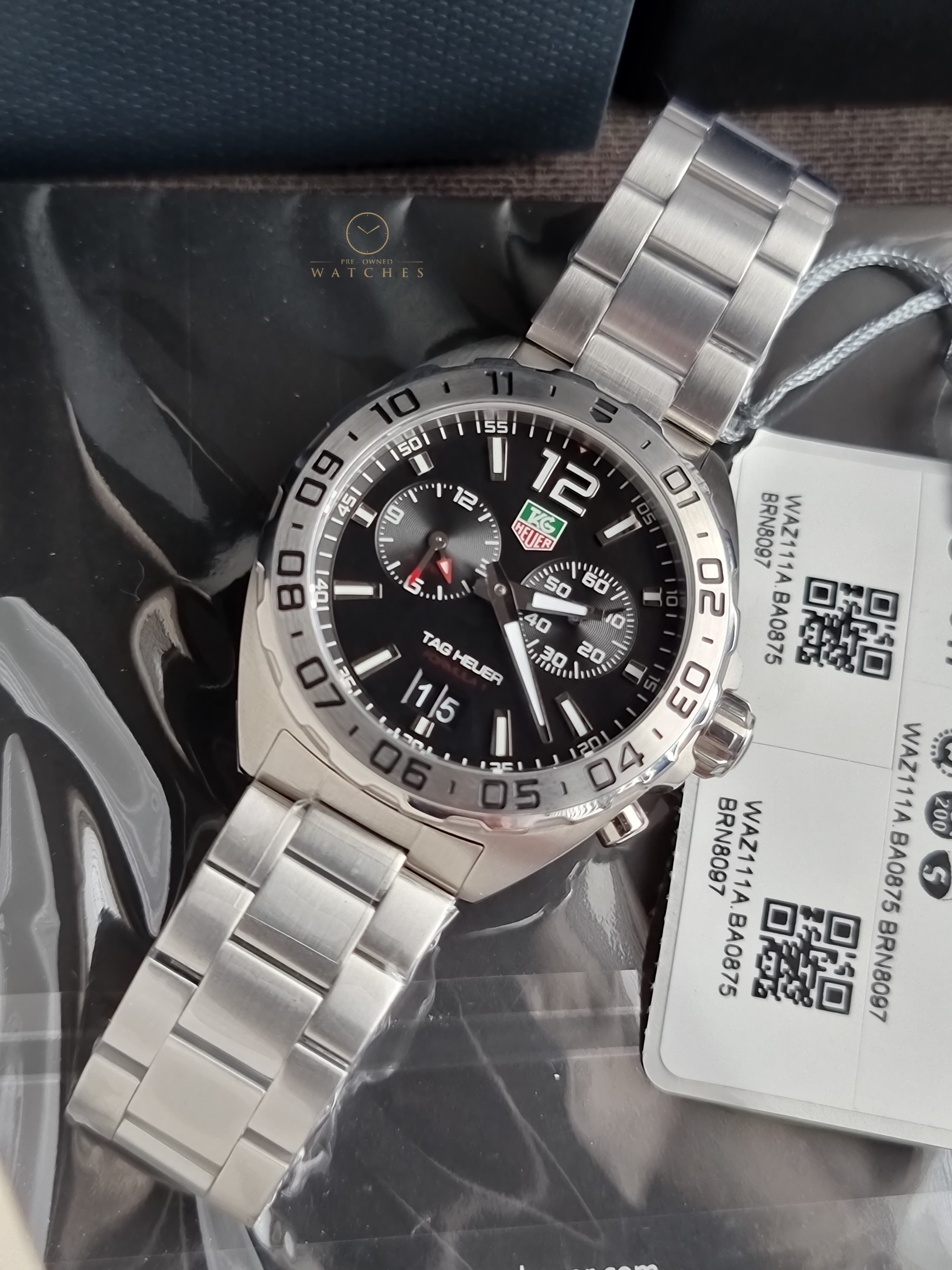 Tag Heuer Orologio Formula 1 41 mm Black Quartz Acciaio WAZ111A.BA0875