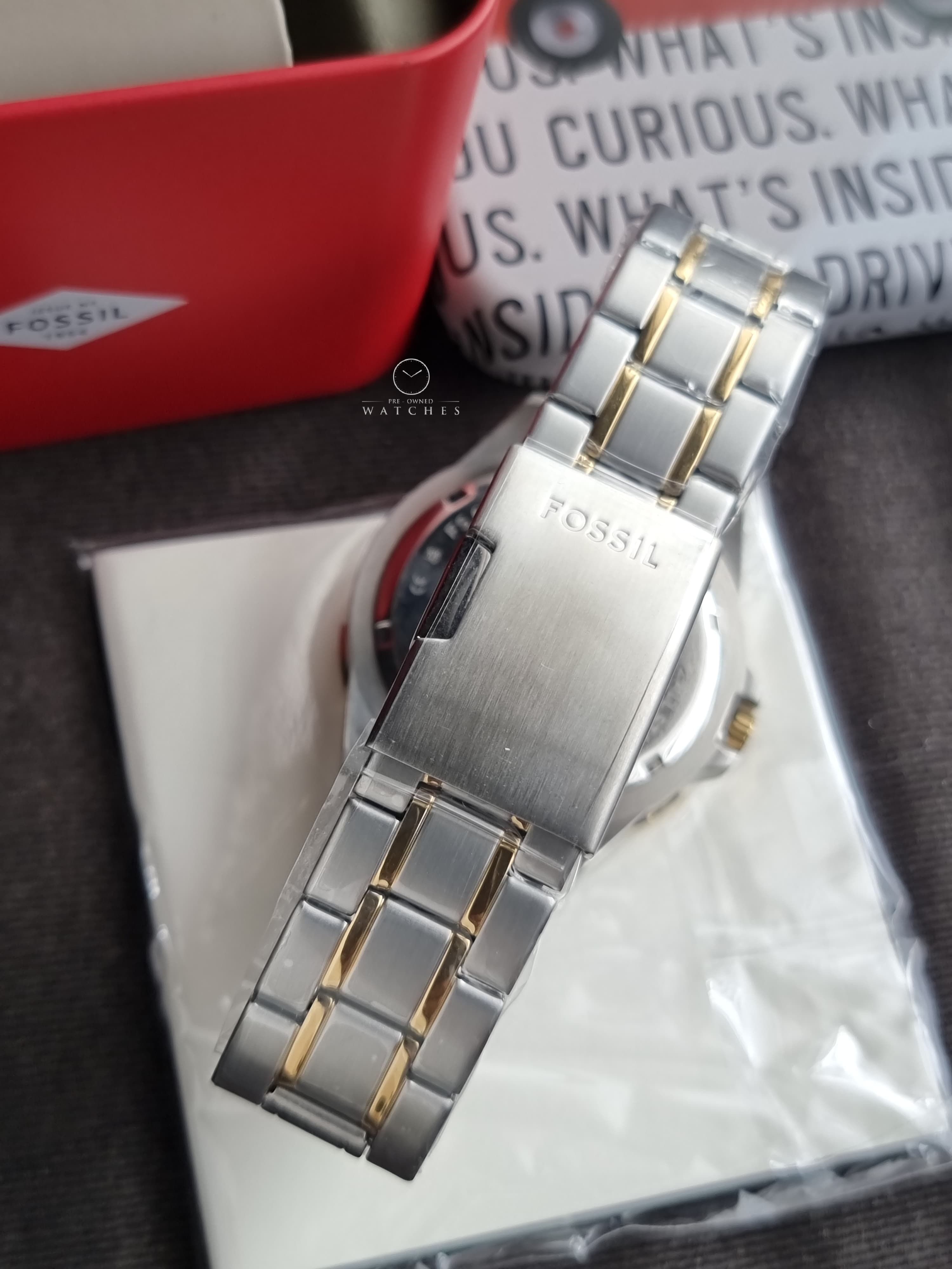 Fossil Men's Garrett Multifunction Two-Tone Stainless Steel Watch FS6146