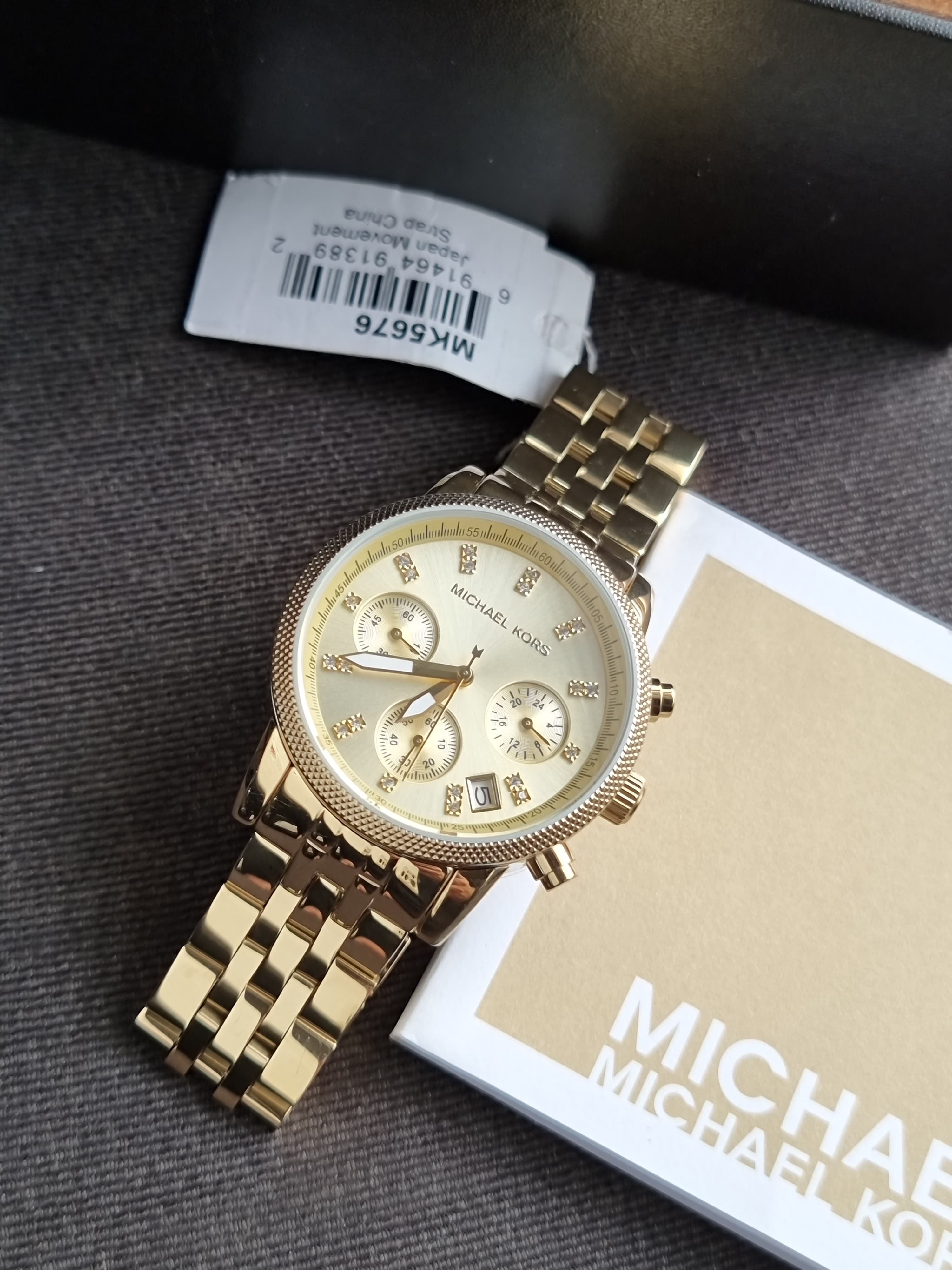 Michael Kors Women’s Quartz Gold Stainless Steel Gold Dial 36mm Watch MK5676