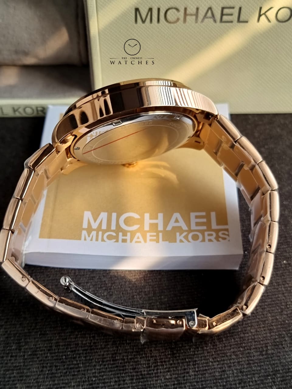 Michael Kors Outlet Oversized Nolan Rose Gold-Tone Watch-MK9098