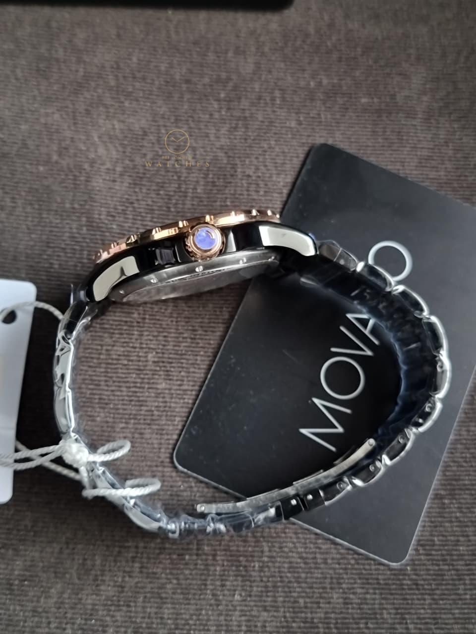 Movado 800 Series Black Stainless Steel Black Dial Quartz Watch for Gents - 2600162