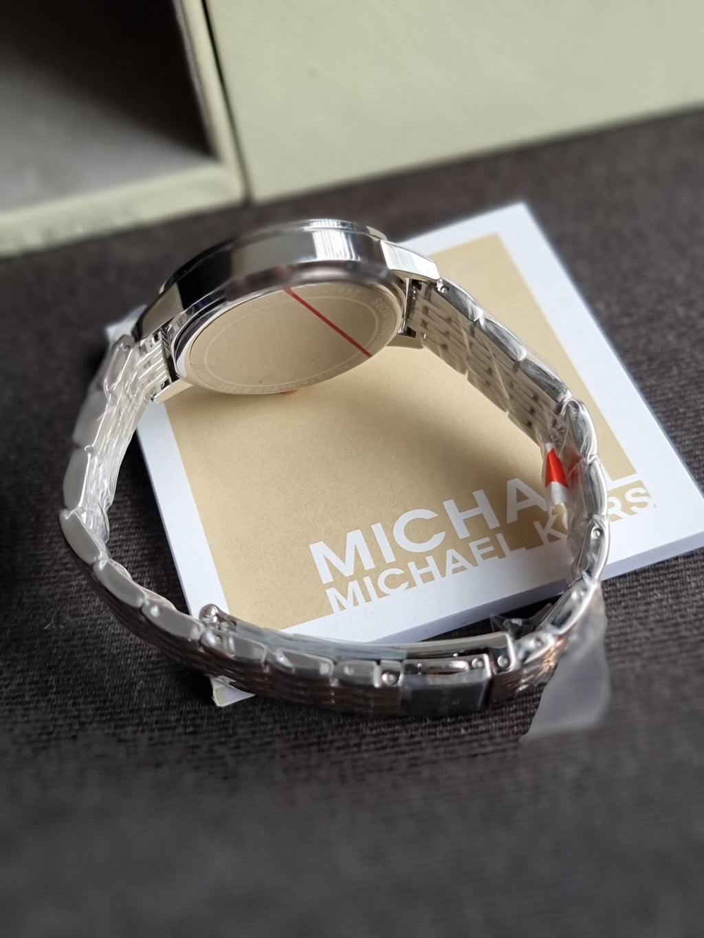 Michael Kors Women’s Quartz Three-Tone Stainless Steel Silver Dial 35mm Watch MKO1117
