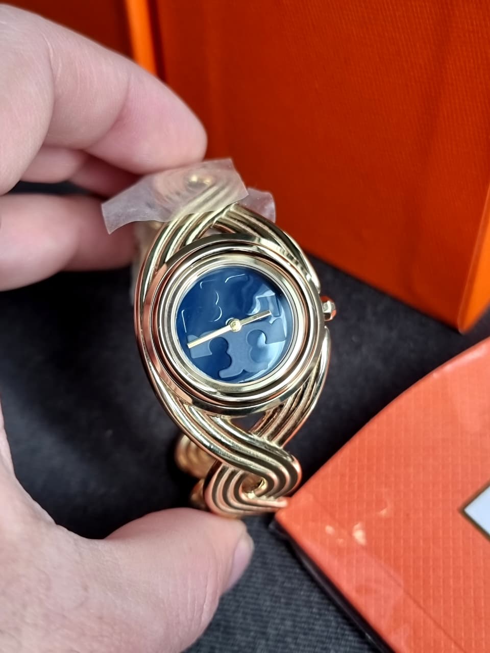 Tory Burch The Miller Braided Gold-Tone Bracelet Watch 28mm TBW6213