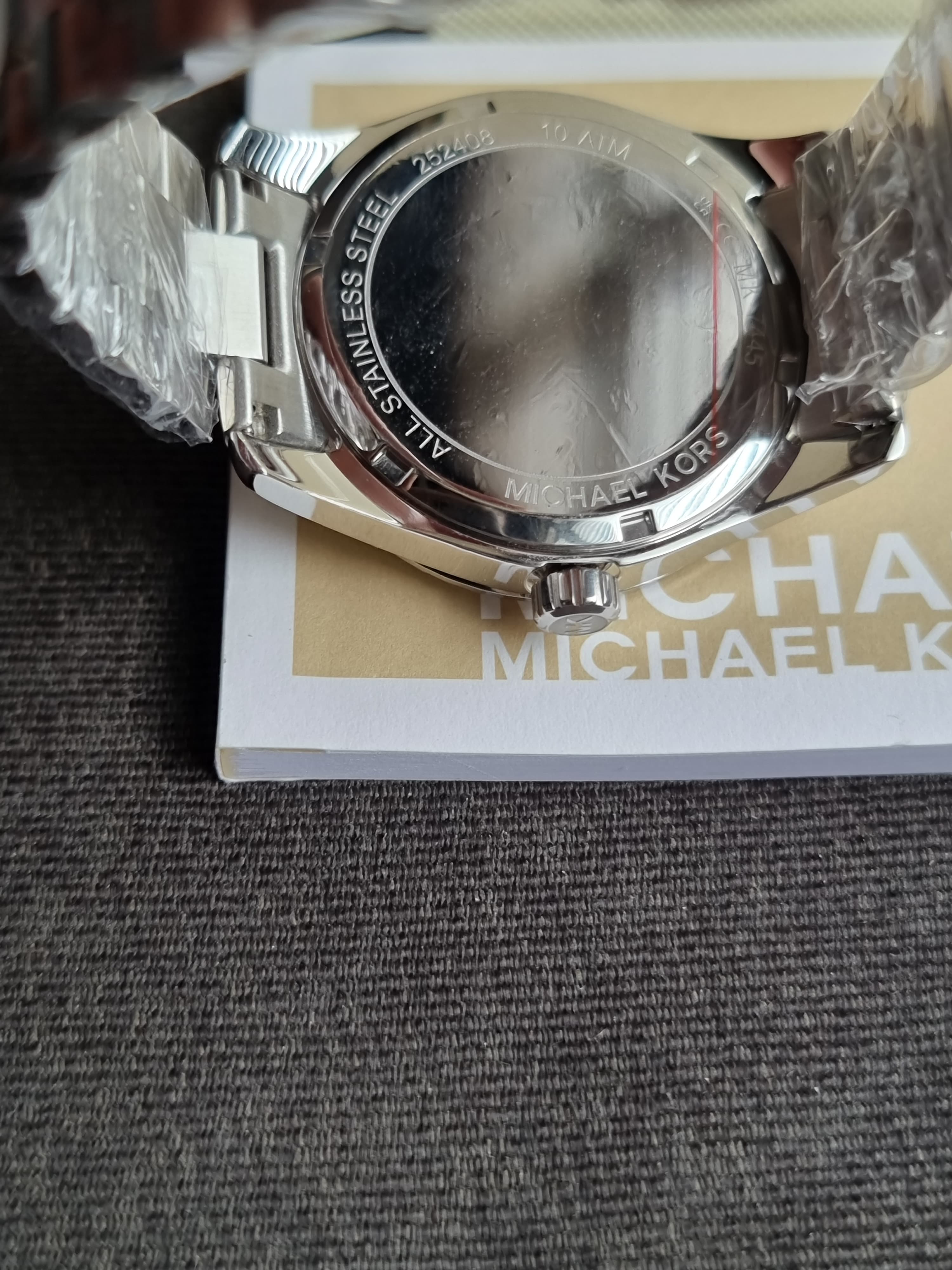 Michael Kors Lexington Silver Mother Of Pearl Watch MK7445