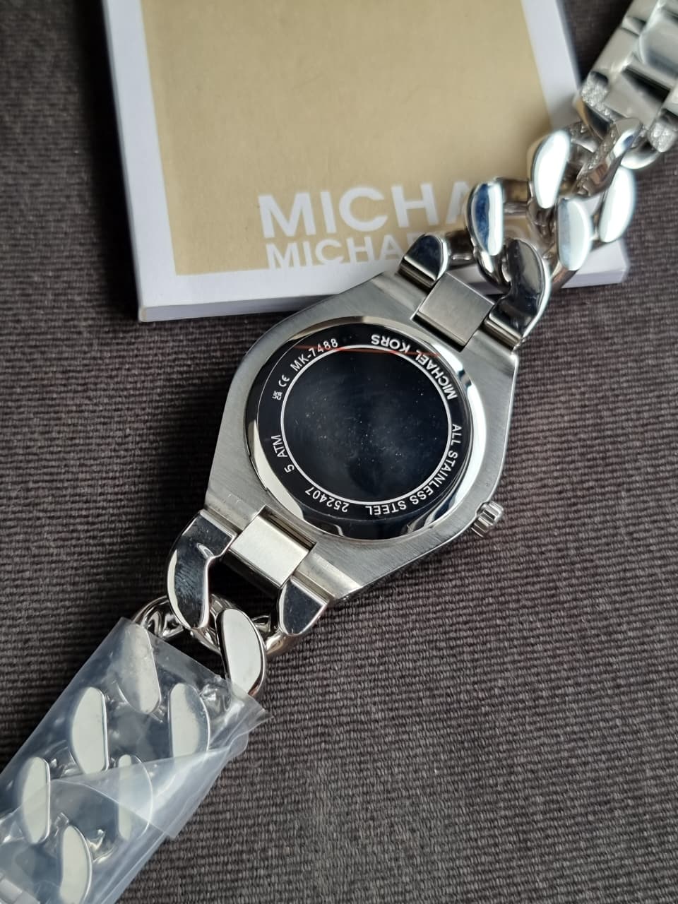 Michael Kors Lennox Quartz 37mm Silver Dial Ladies Watch
 MK7488