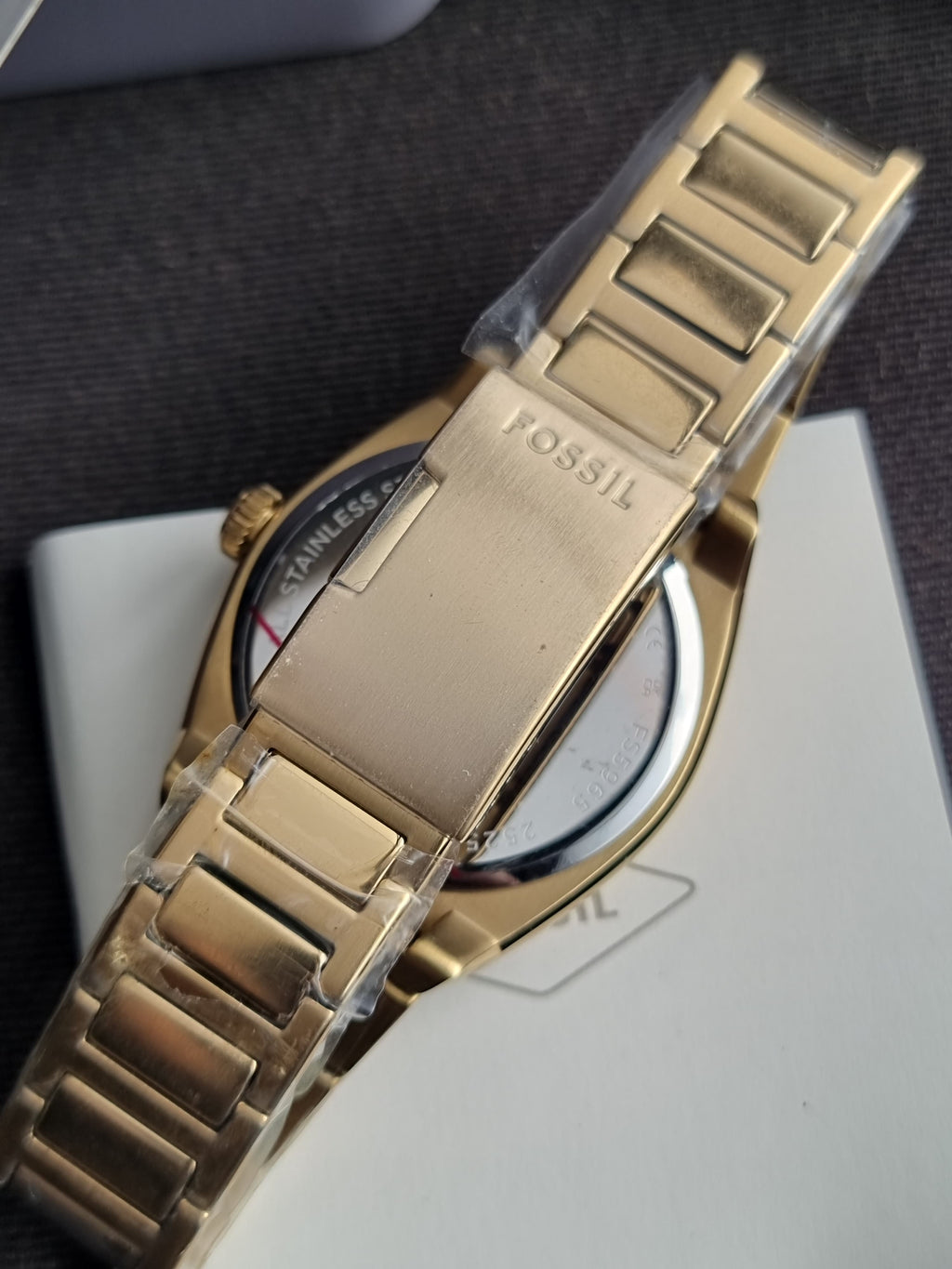 Fossil Everett Quartz Gold Dial 42mm Men's Watch FS5965