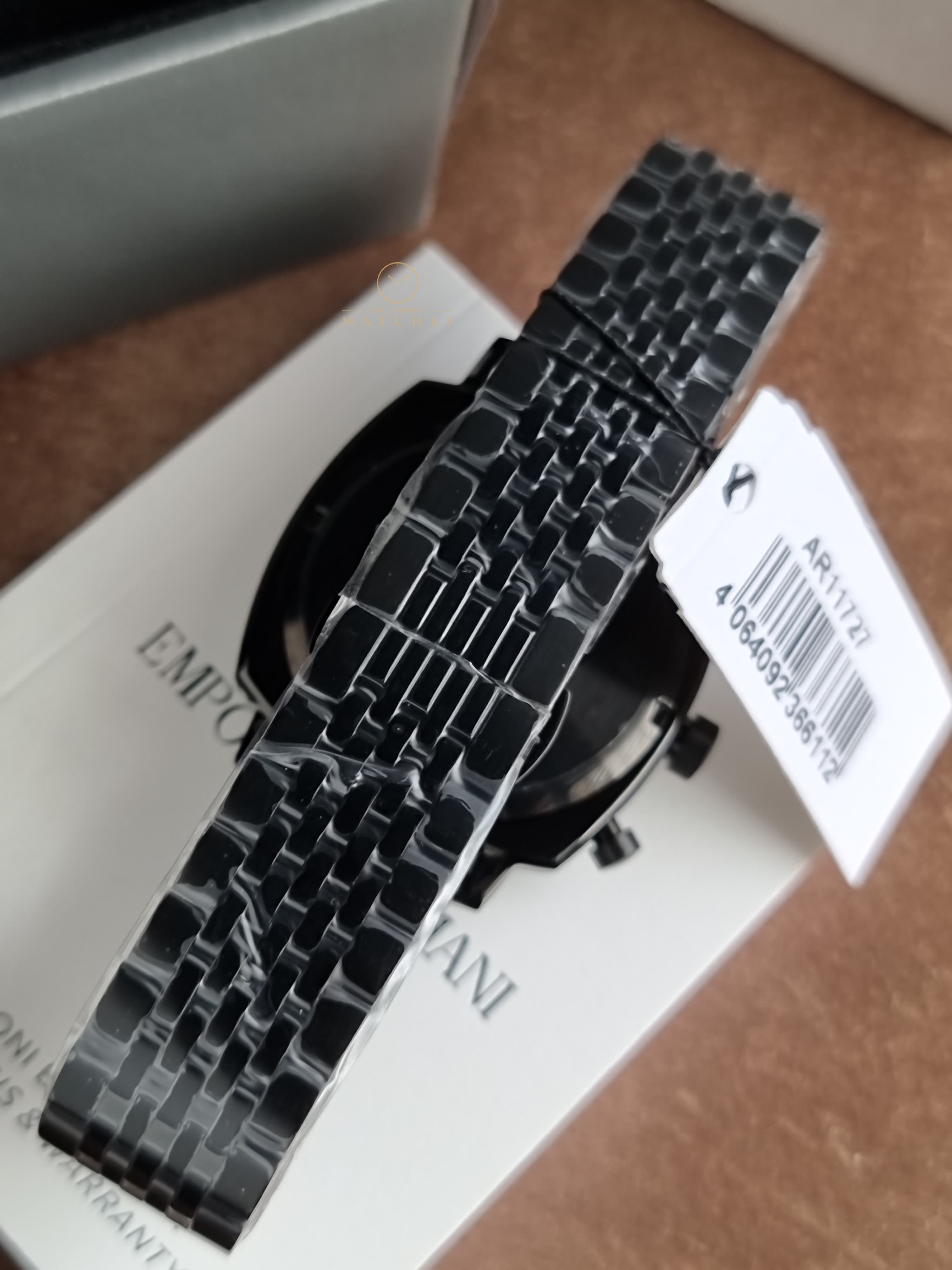 Emporio Armani Men's 40mm Black Stainless Steel Watch, AR11727