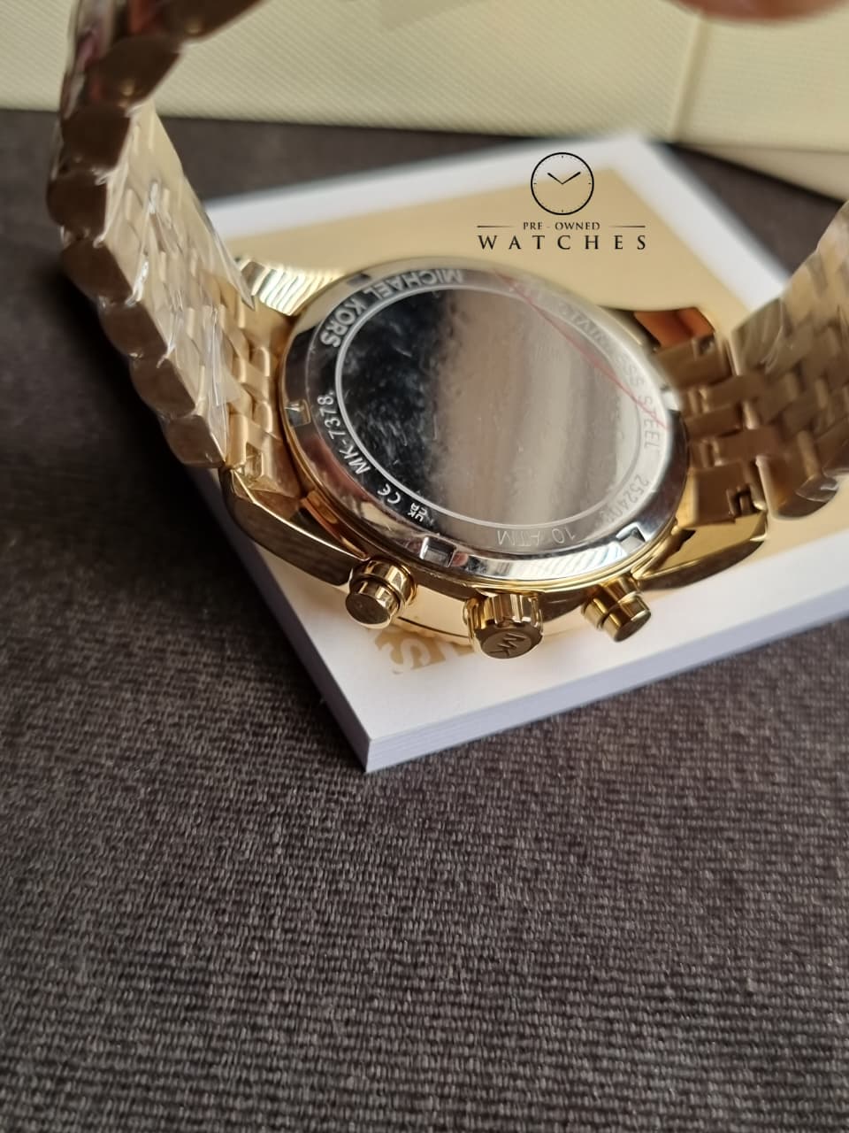 Michael Kors Lexington Chronograph Gold-Tone 38mm Stainless Steel Watch - MK7378