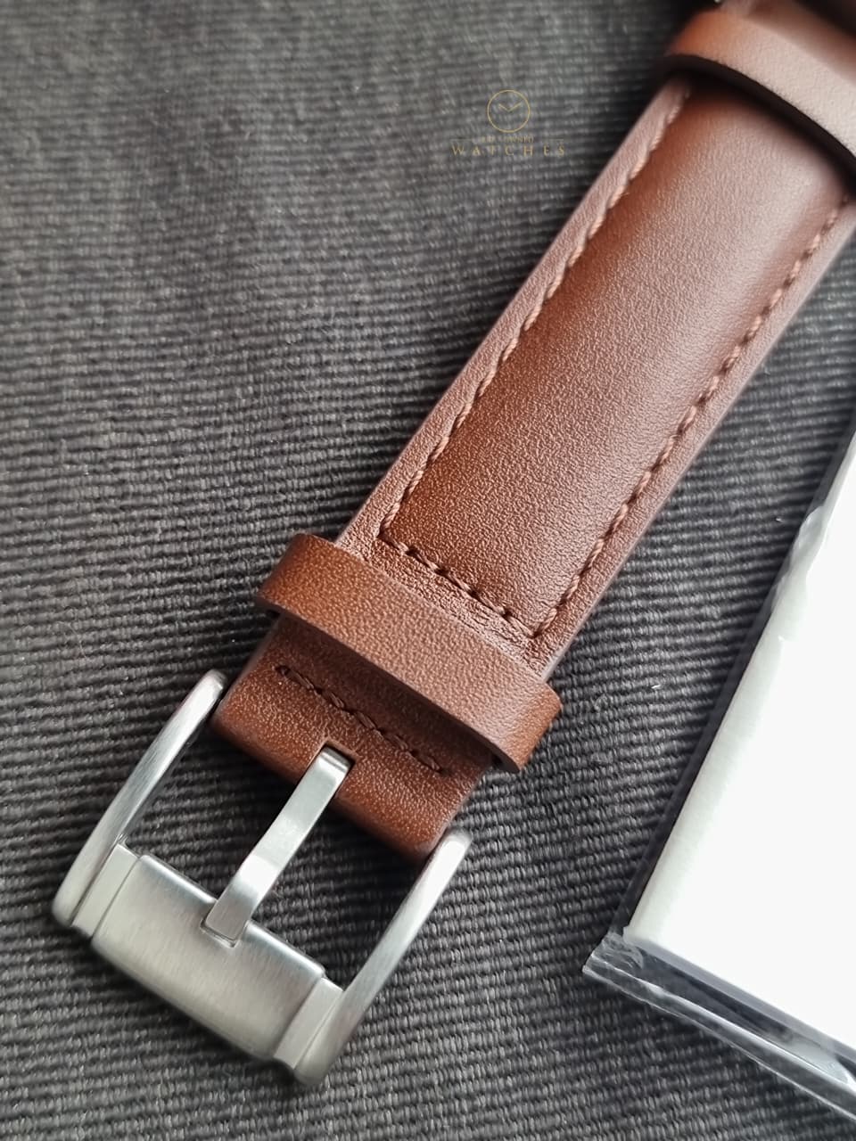 Fossil BQ2907 Rhett Multifunction 43mm Green Dial Brown Leather Watch