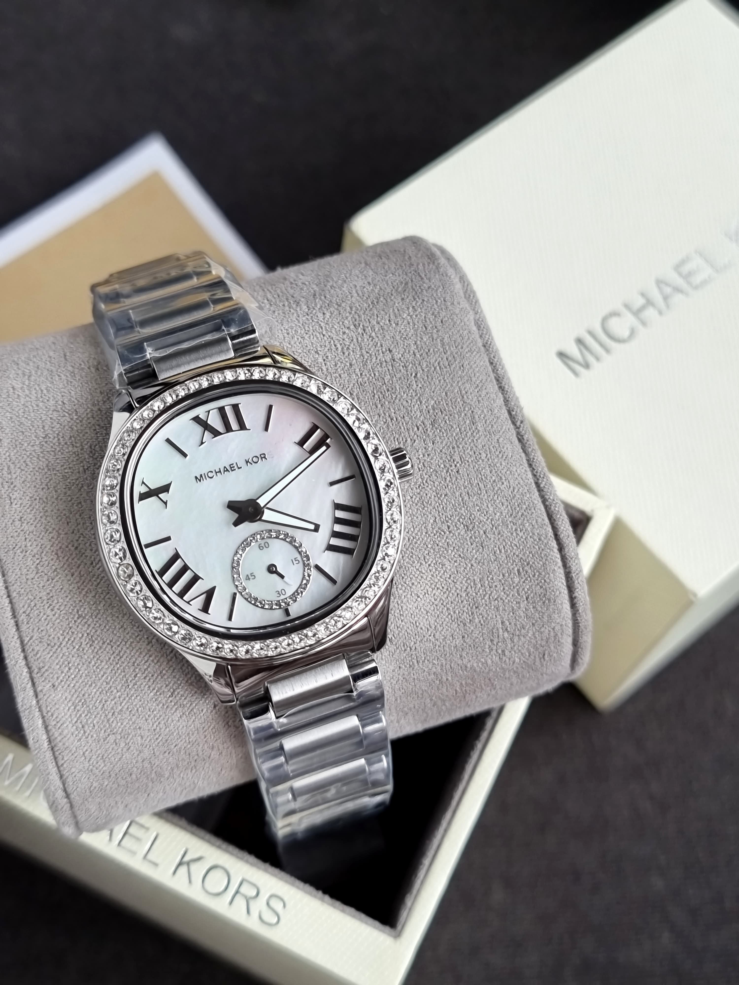 Michael Kors Sage Three-Hand Stainless Steel Watch MK4807