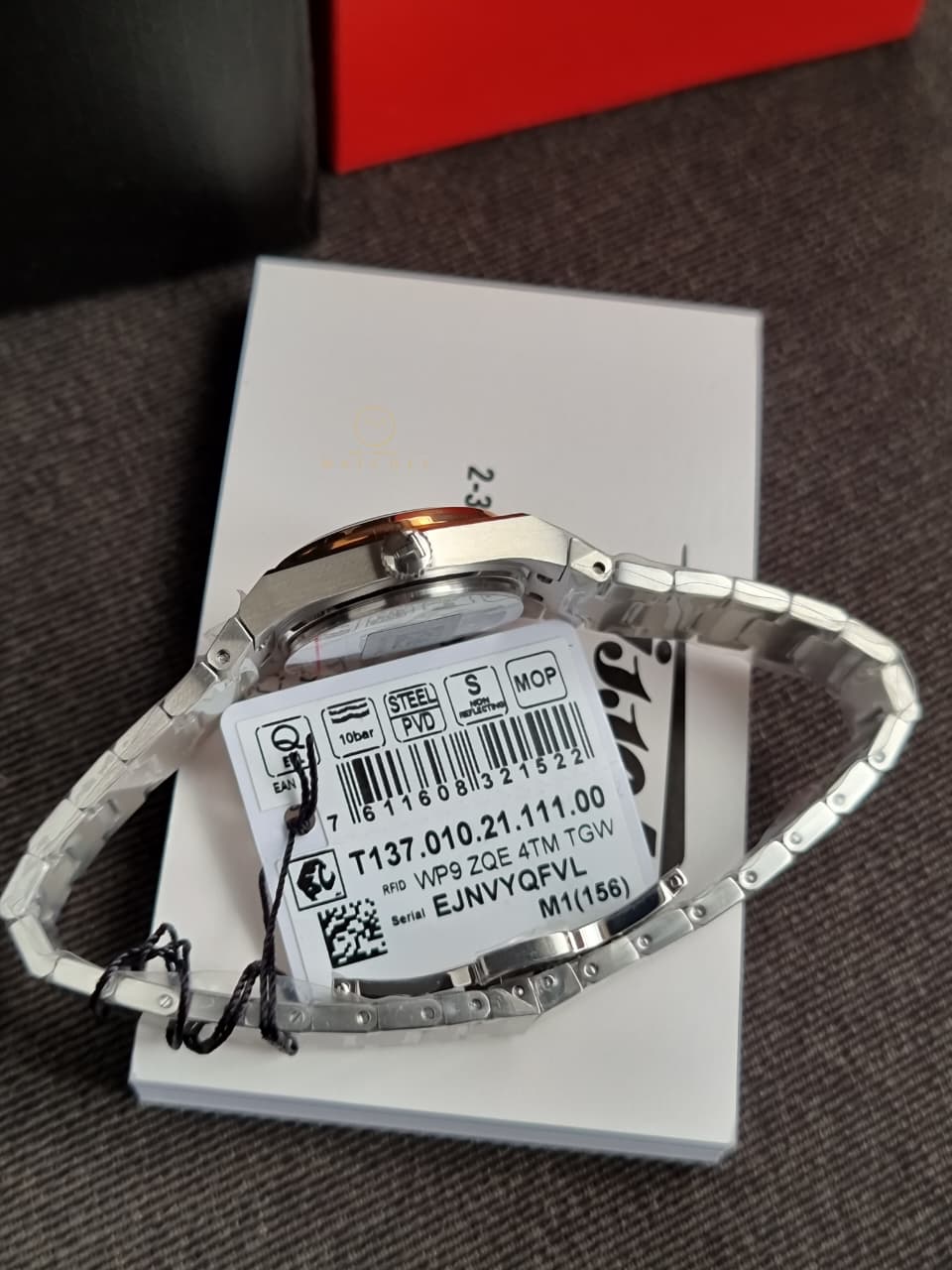 Tissot T-Classic PRX Rose Gold Tone Mother Of Pearl Dial Women’s watch T137.010.21.111.00