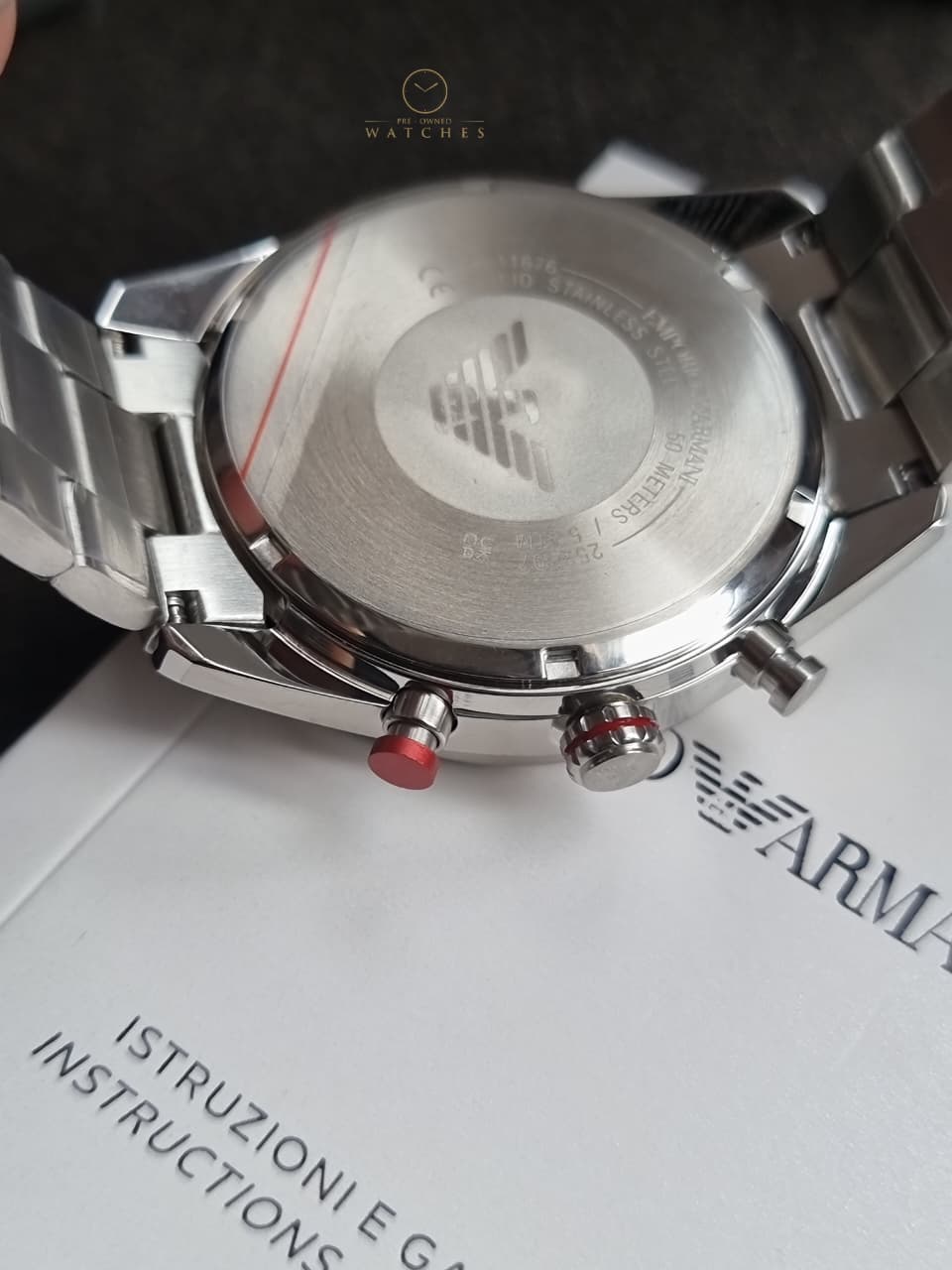 Emporio Armani Racer Chronograph Blue Dial Quartz Men's Watch AR11676