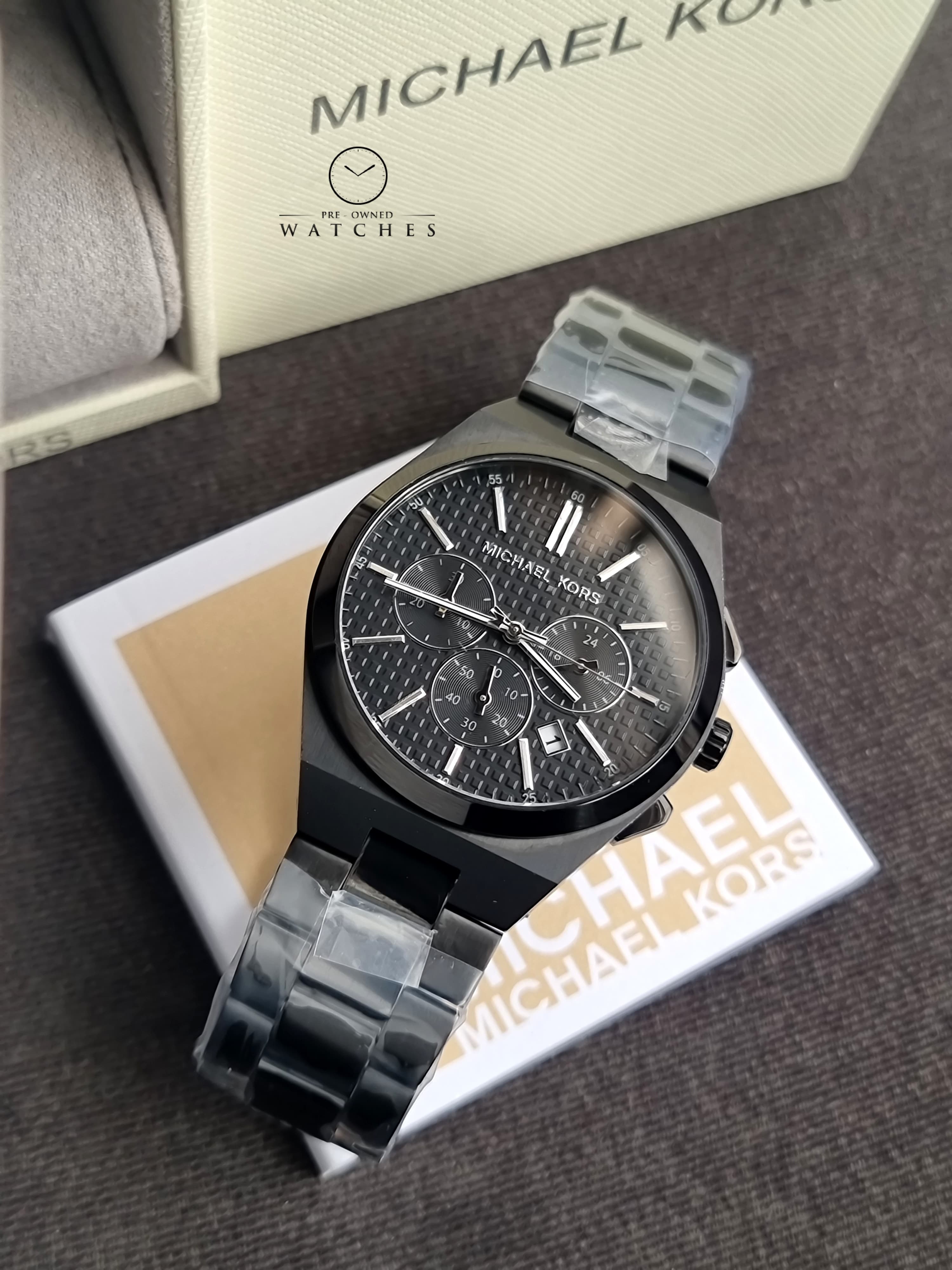 Michael Kors Lennox Chronograph Quartz Black Dial Watch
MK9146