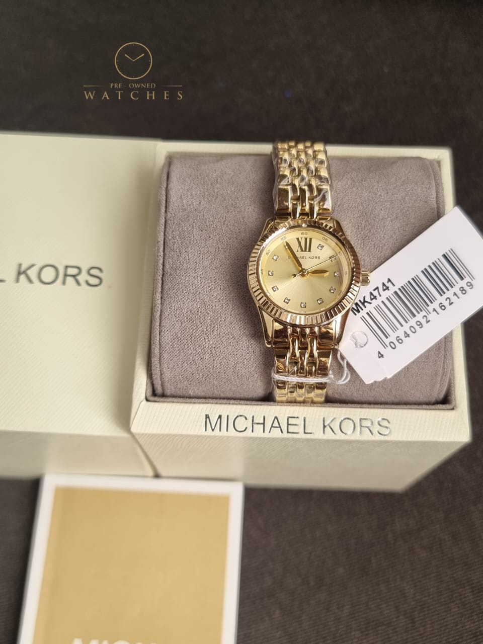Michael Kors Lexington Three-Hand Gold-Tone MK4741 Stainless Steel Watch