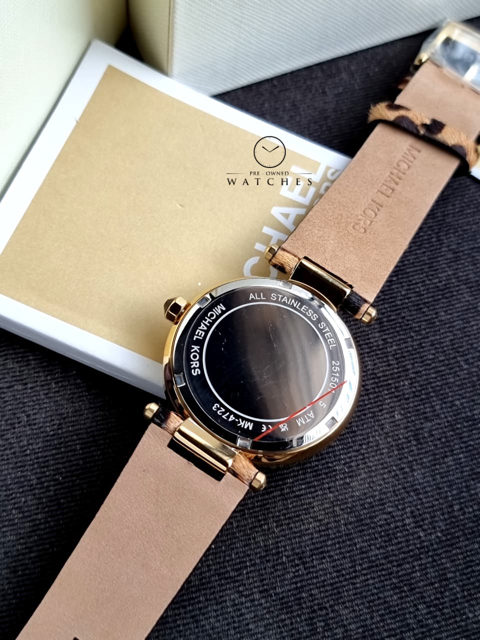 MICHAEL KORS Parker Quartz Crystal Black Dial Ladies Watch MK4723