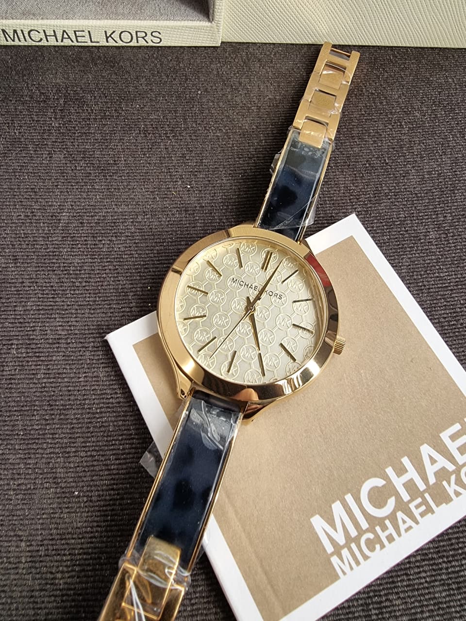Michael Kors MK4309 Women's Runway Quartz Gold Dial Watch