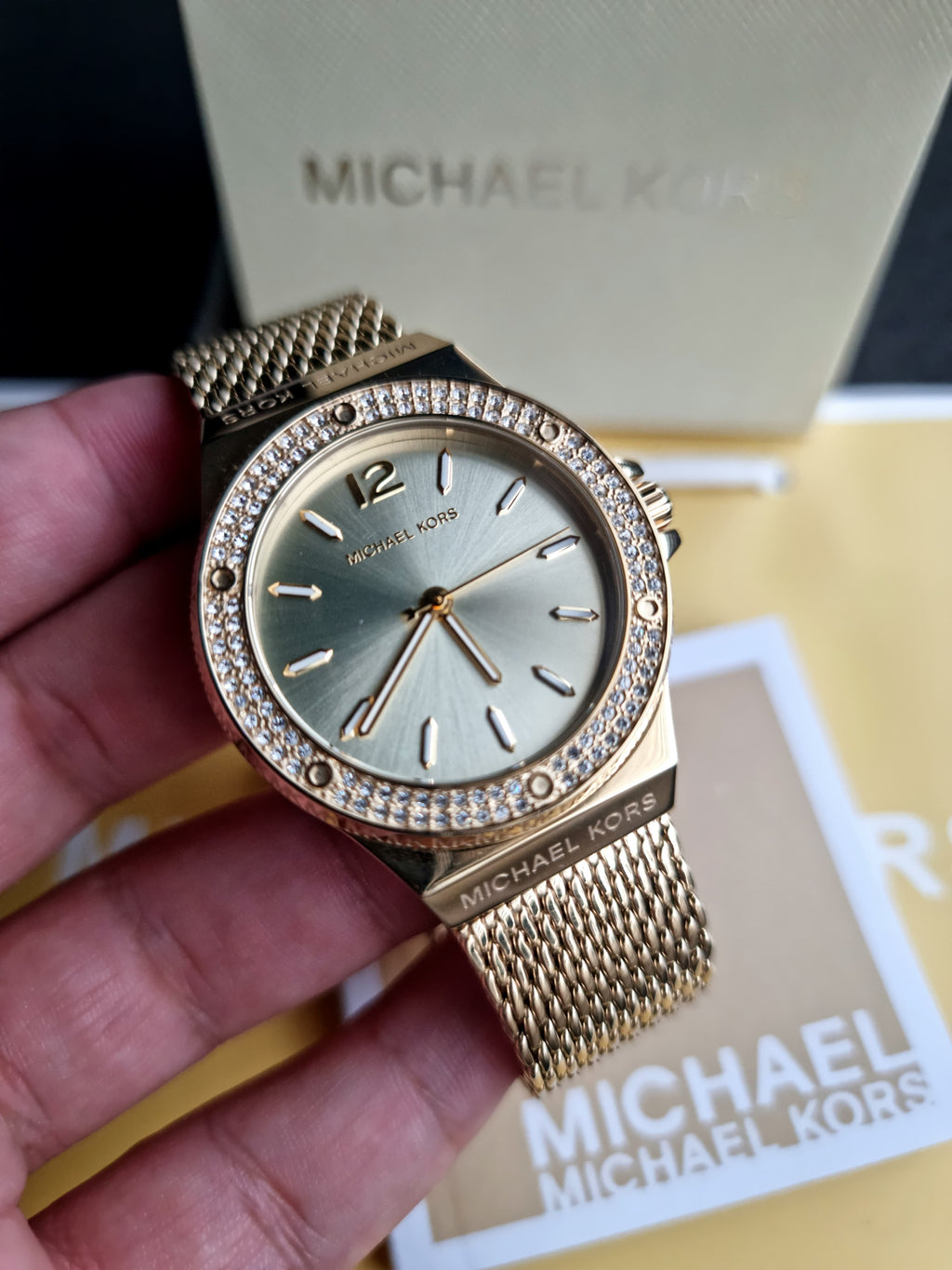 Michael Kors Women’s Quartz Gold Stainless Steel Gold Dial 37mm Watch MK7335