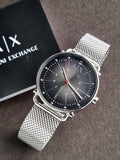 Armani Exchange Men 44mm Analog Stainless Steel Clasp Round Wrist Watch AX2900