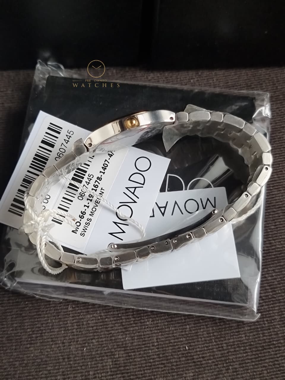 MOVADO Juro Quartz Black Dial Ladies Watch 0607445