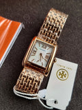 Tory Burch Eleanor Mother of Pearl White Dial Rose Gold Steel Strap Watch for Women - TBW1079